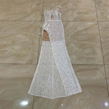 White Bodycon Dress HT966