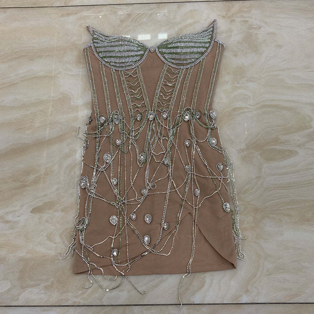 Apricot Bodycon Dress HT978