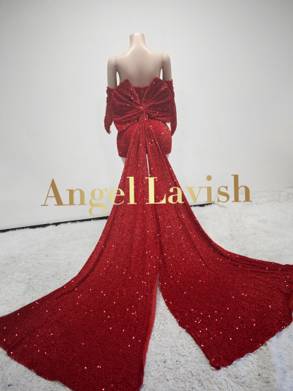 Red Mini Dress LF2405014