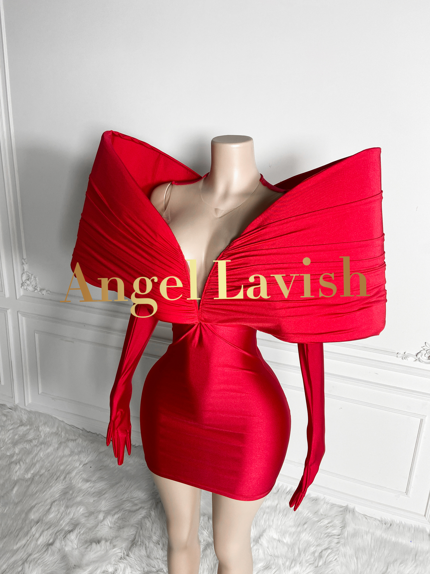 Red Mini Dress LF2405050