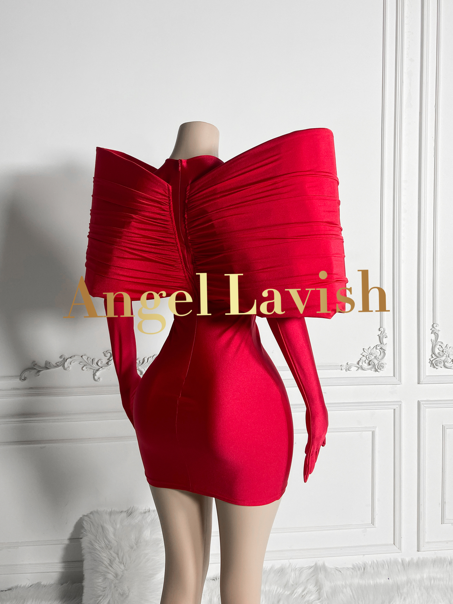 Red Mini Dress LF2405050