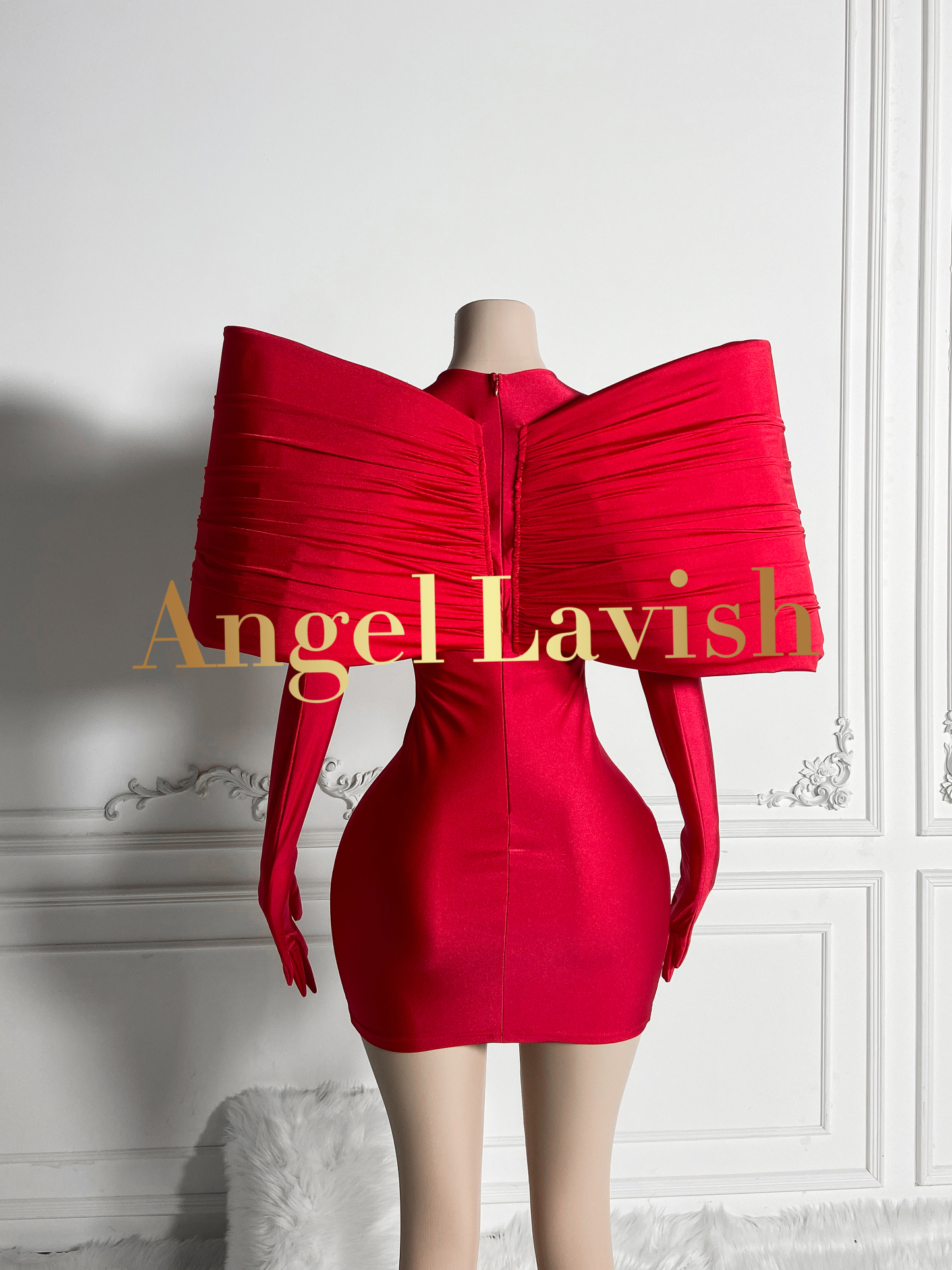 Red Stretchy Satin Elegance Wonder