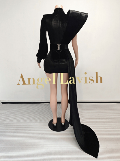 Black Mini Dress LF2407073