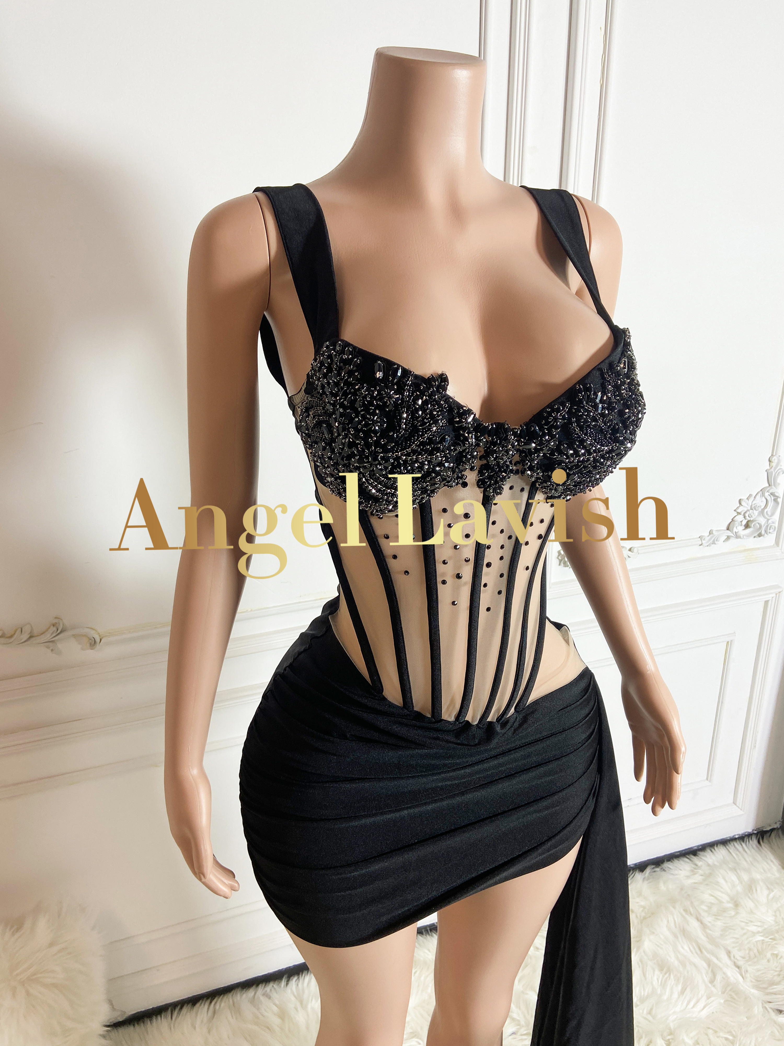 Black Mini Dress LFG2407088
