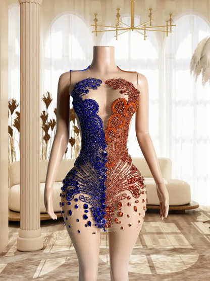 Colorful Mini Dress TH0826001
