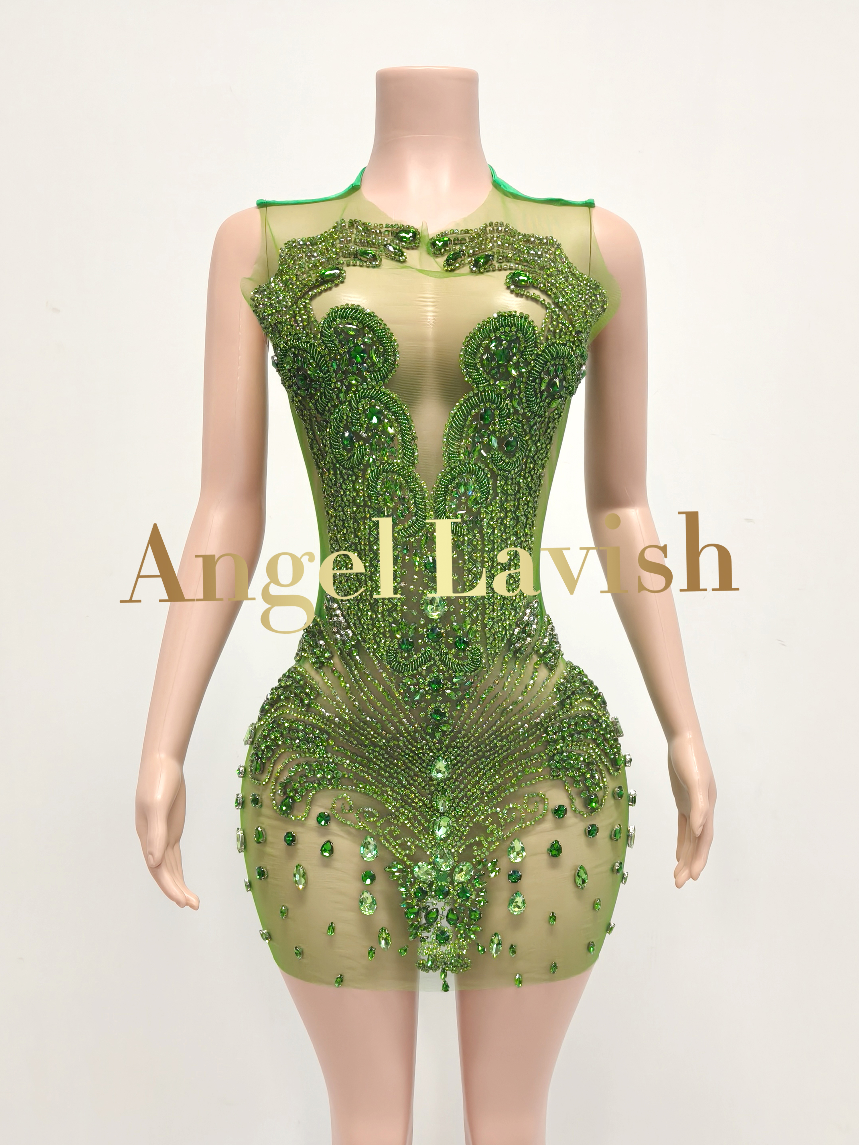 Green Mini Dress TH0826001