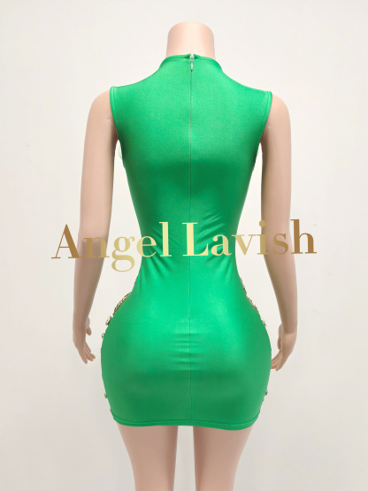Green Mini Dress TH0826001
