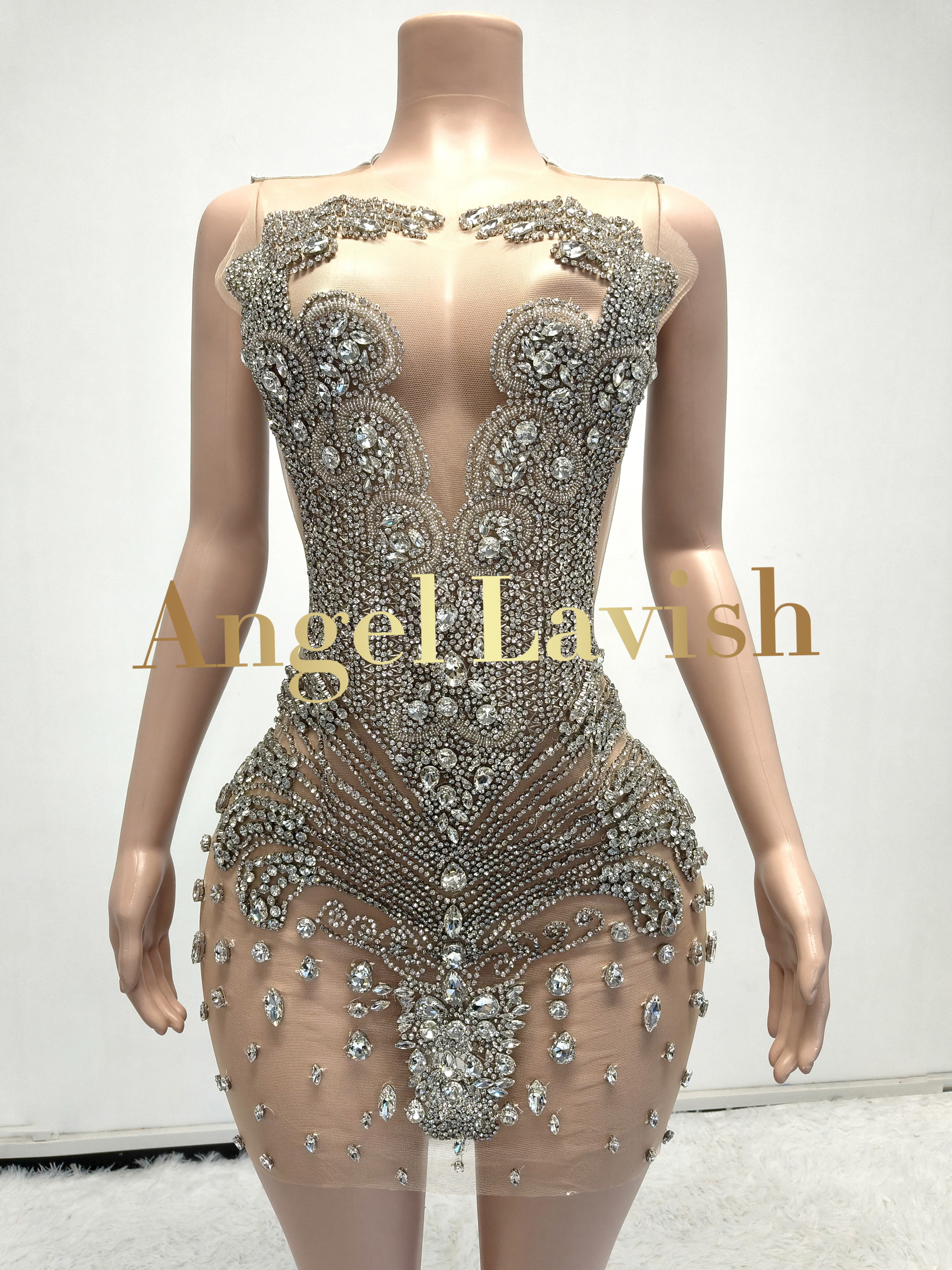 Silver Mini Dress TH0826001