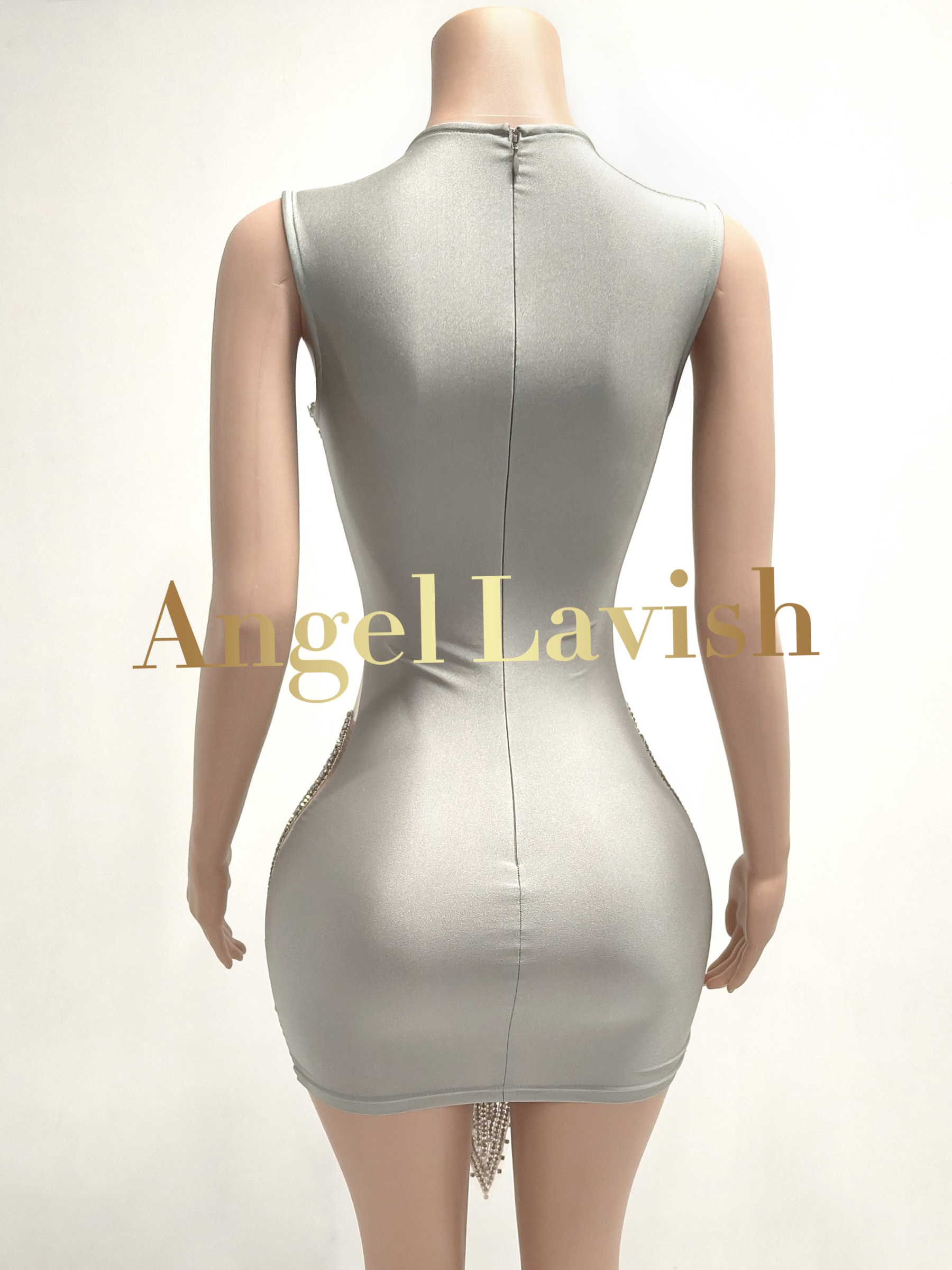 Silver Mini Dress TH0826001