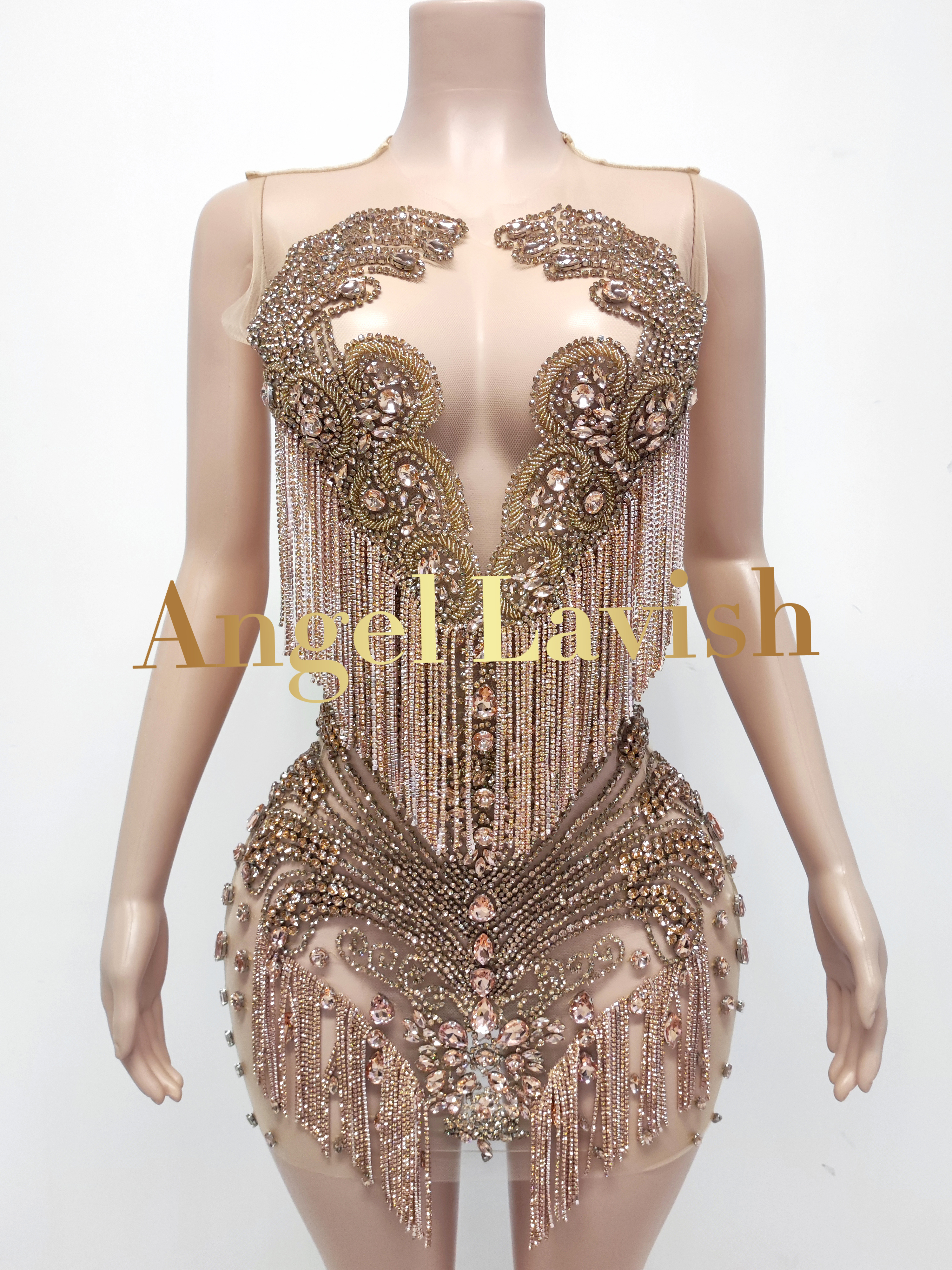 Rose Gold Mini Dress TH0826002