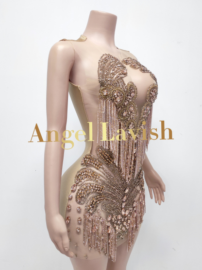 Rose Gold Mini Dress TH0826002