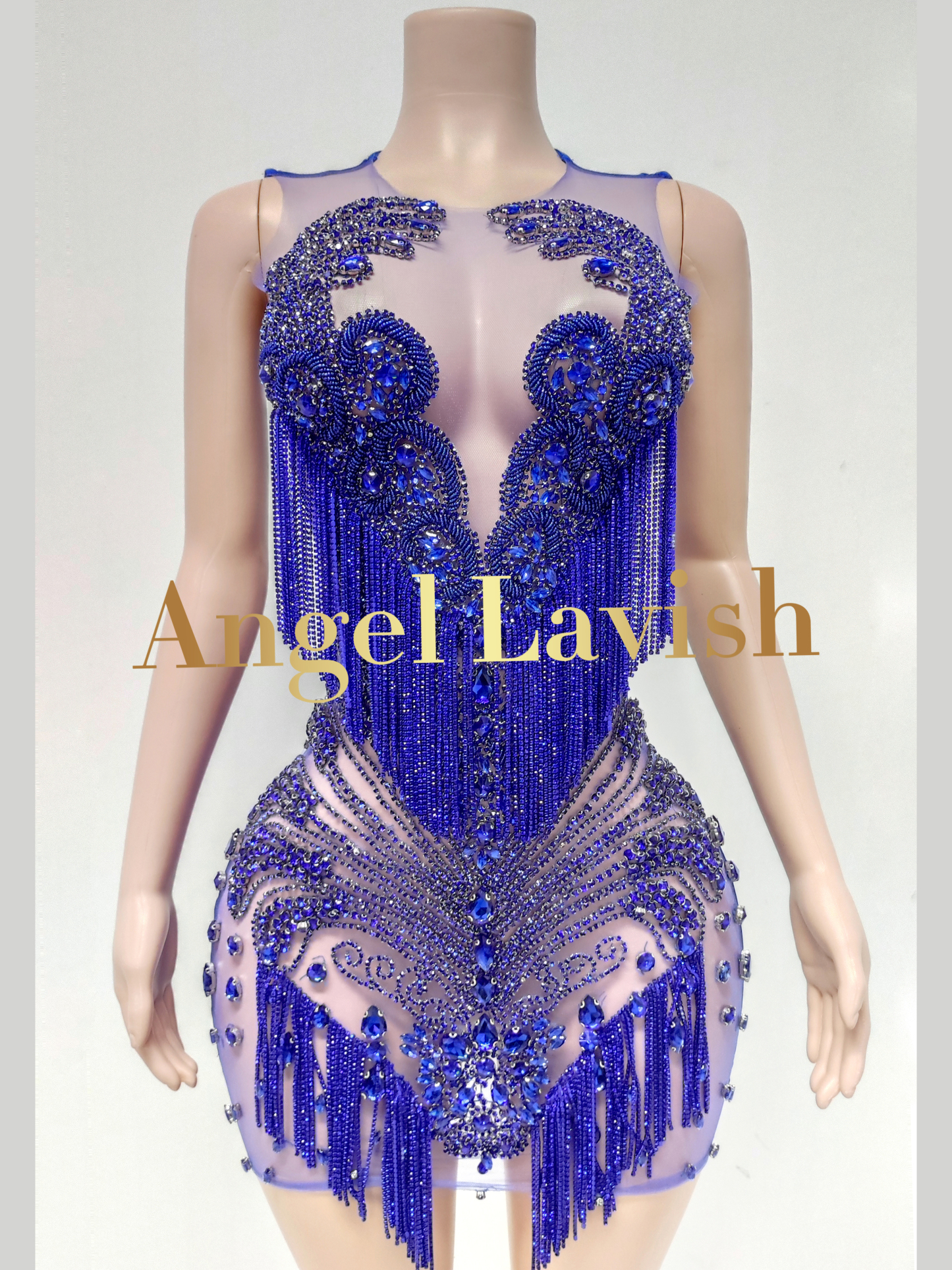 Royal Blue Mini Dress TH0826002