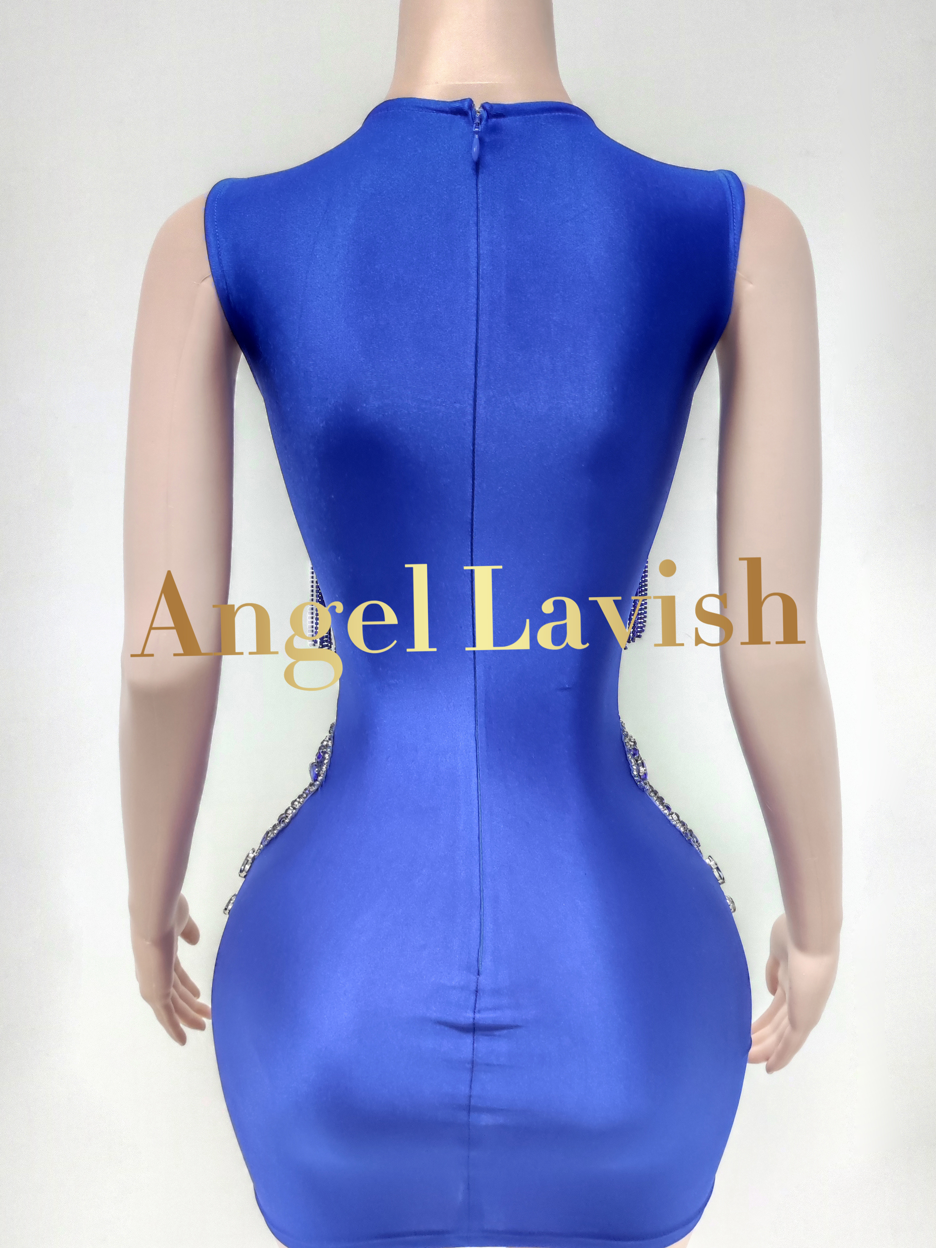 Royal Blue Mini Dress TH0826002