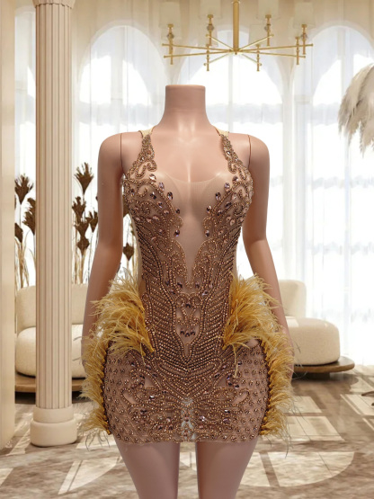 Rose Gold Mini Dress TH0826006