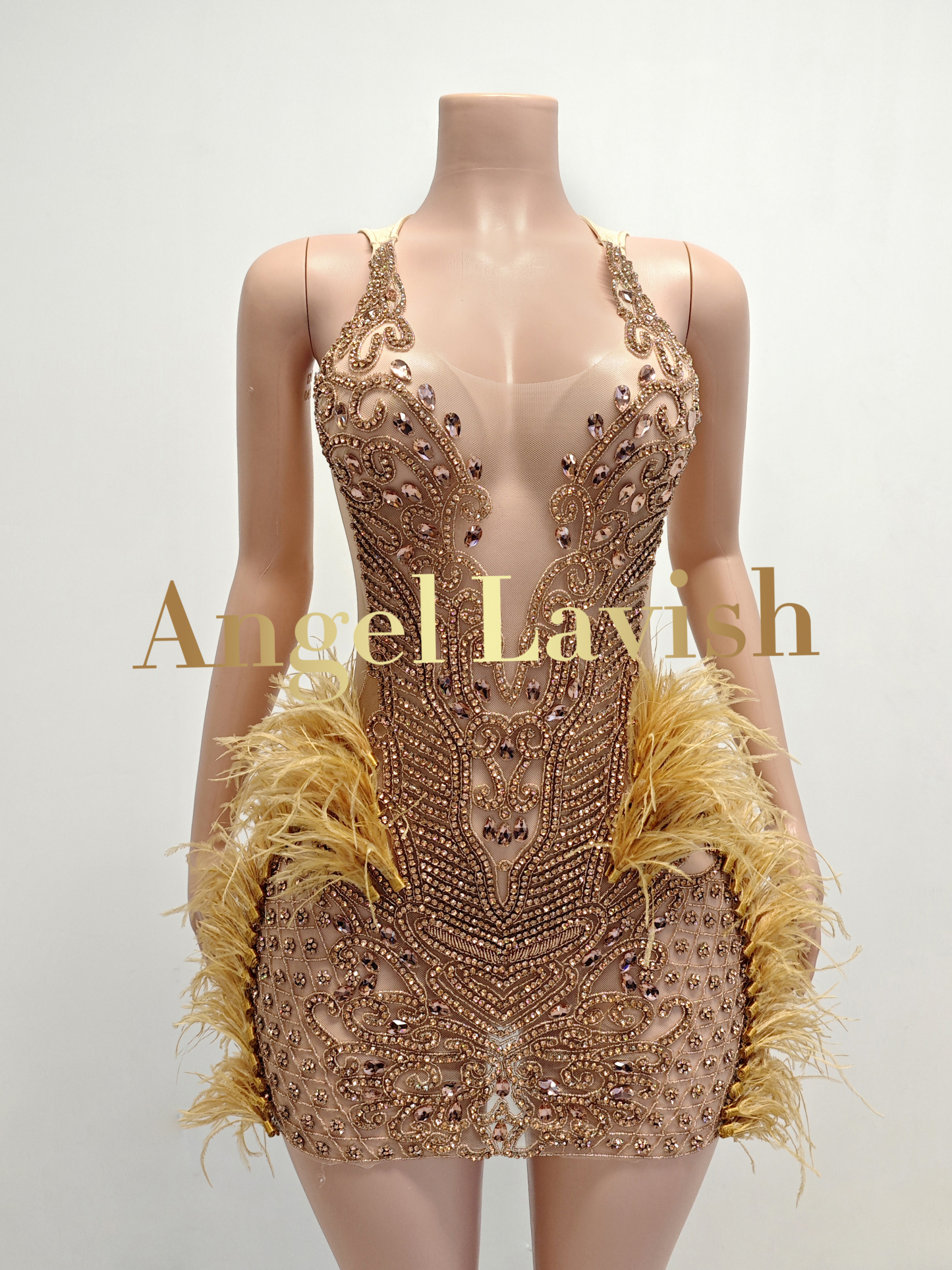 Rose Gold Mini Dress TH0826006