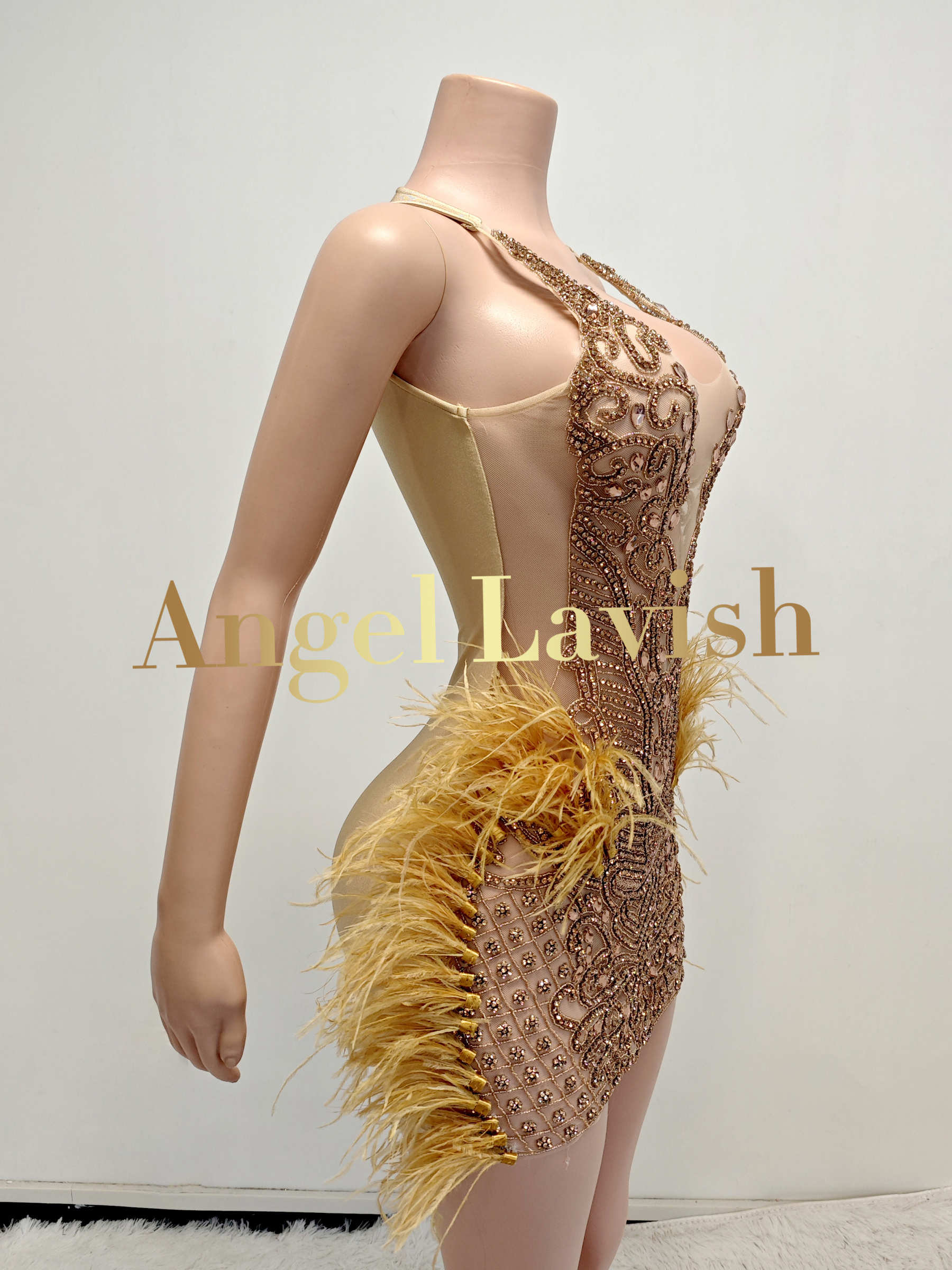 Rose Gold Mini Dress TH0826006