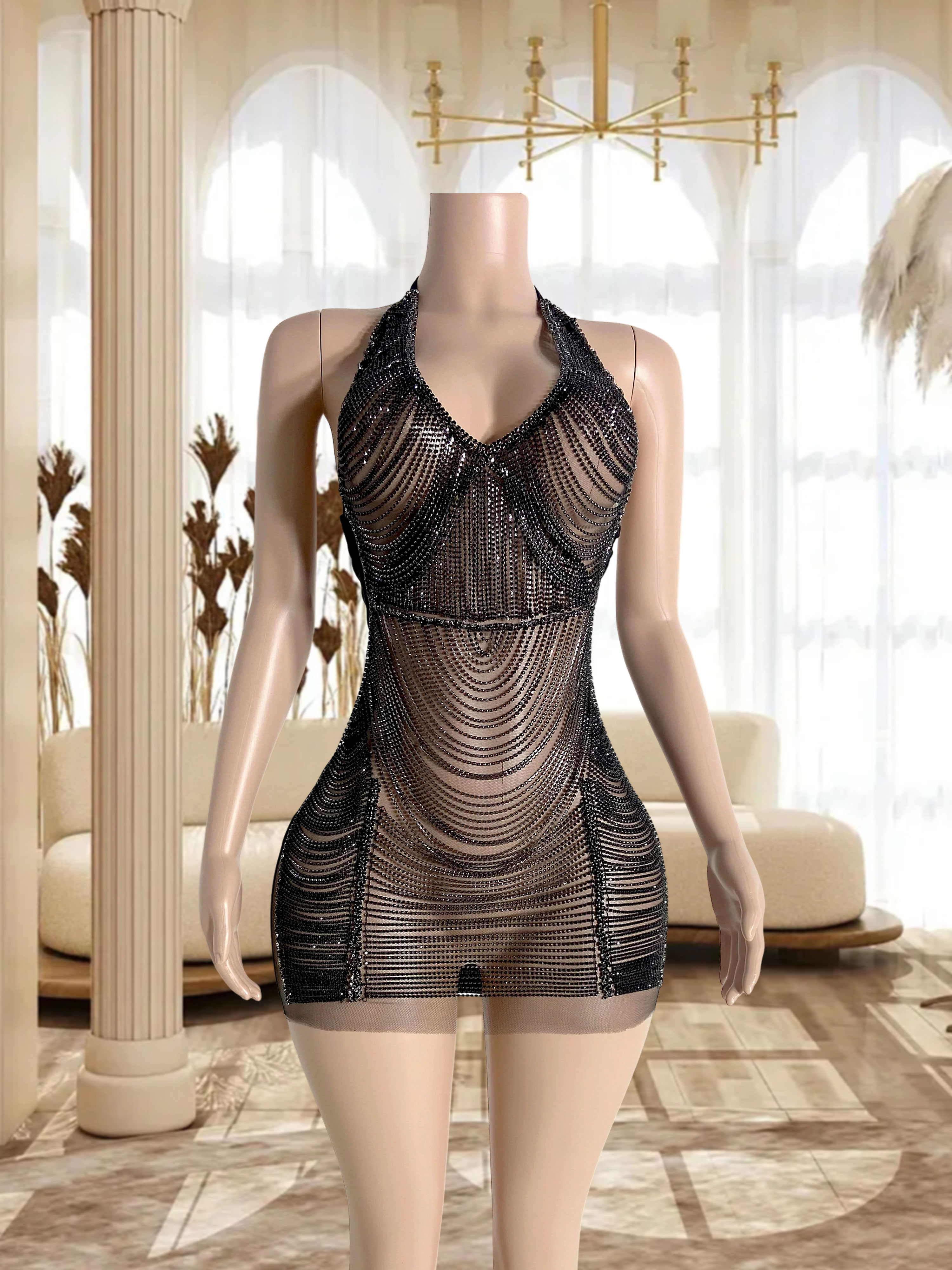 Velvet Noir Captivating Dress