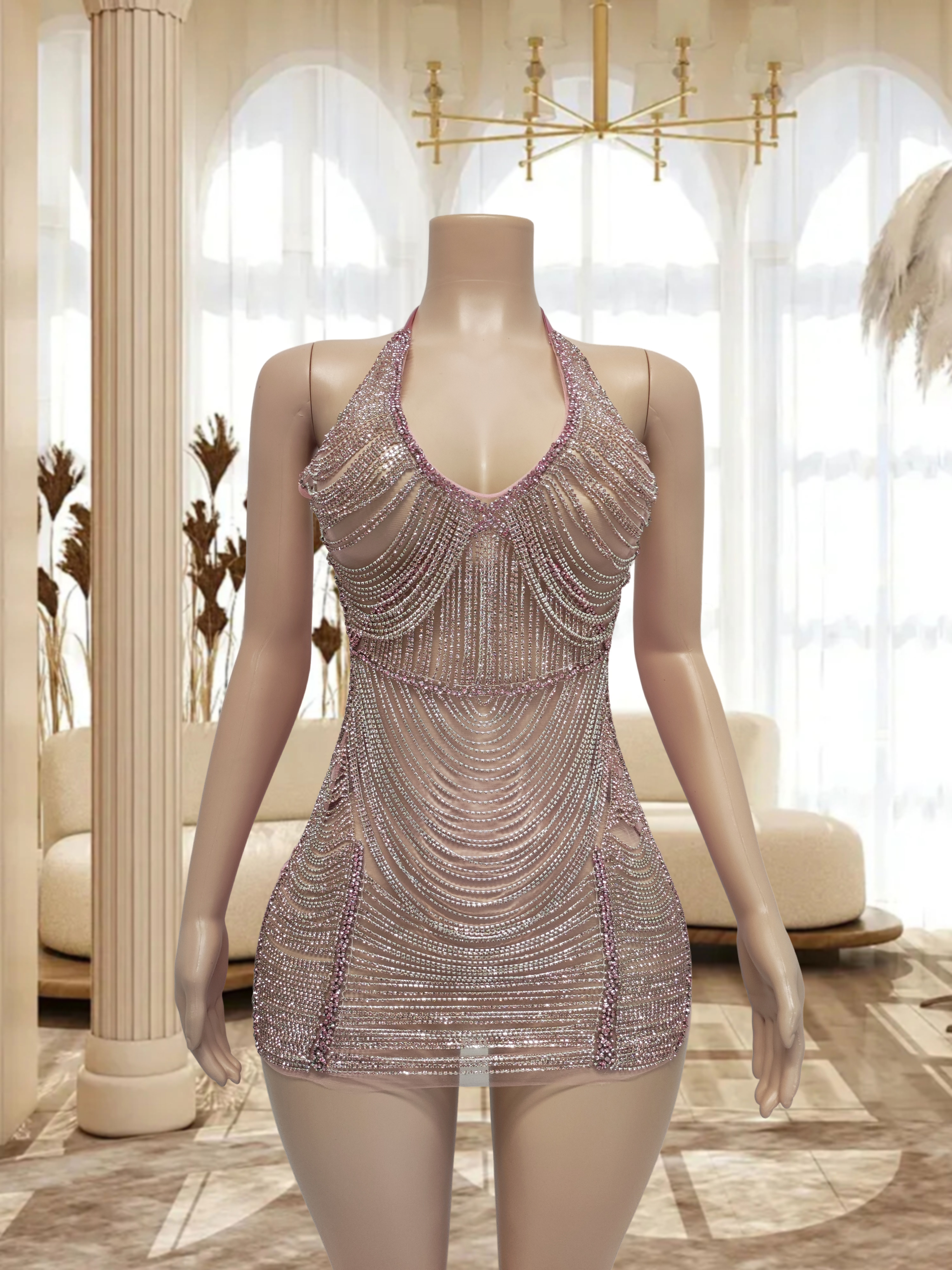 Pink Mini Dress TH0826030