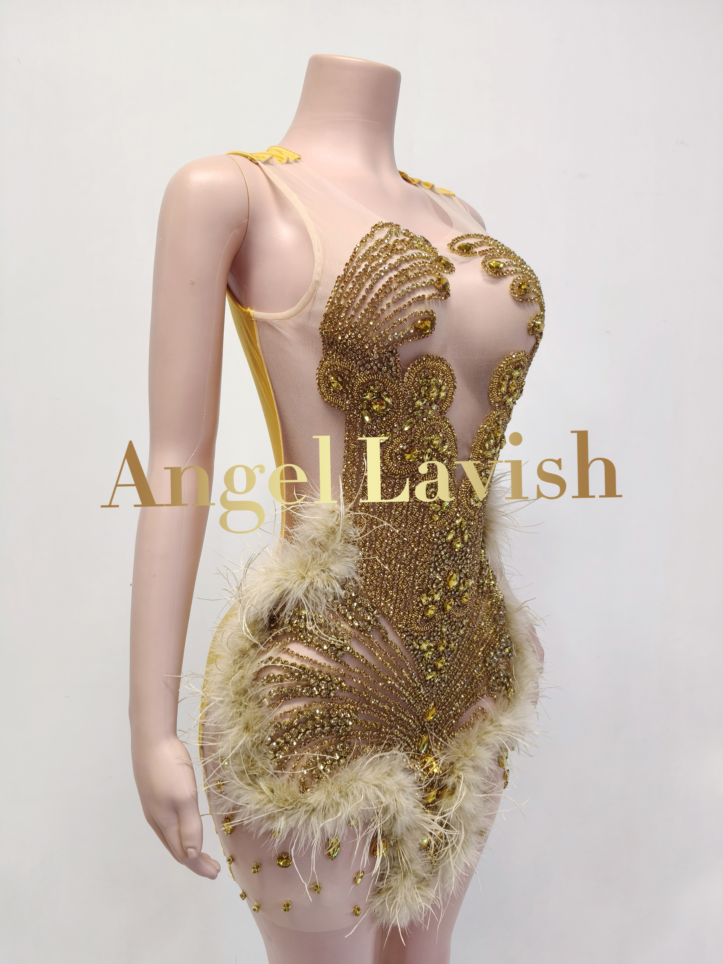 Gold Mini Dress TH0826031