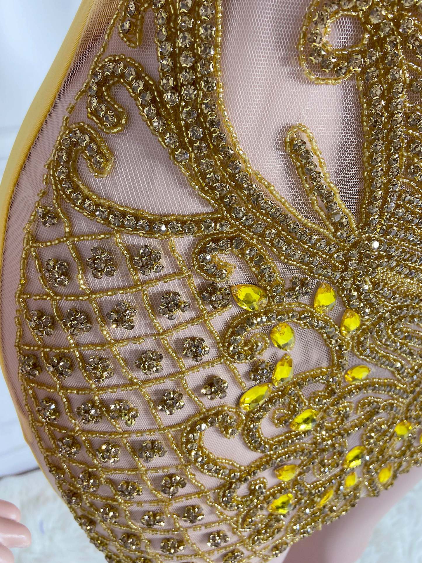 Golden Rhinestone Dress