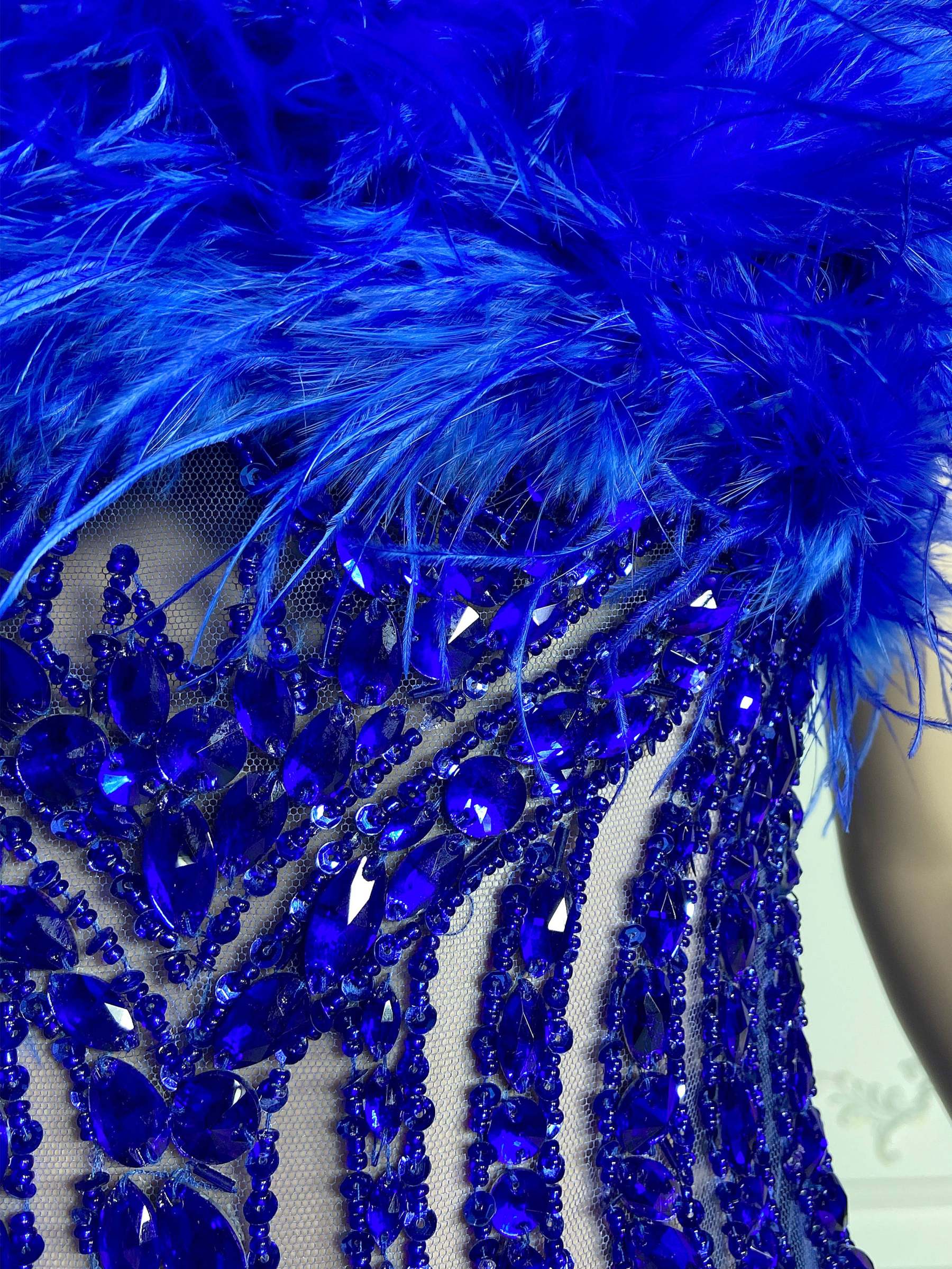 Alluring Feather Mini Dress