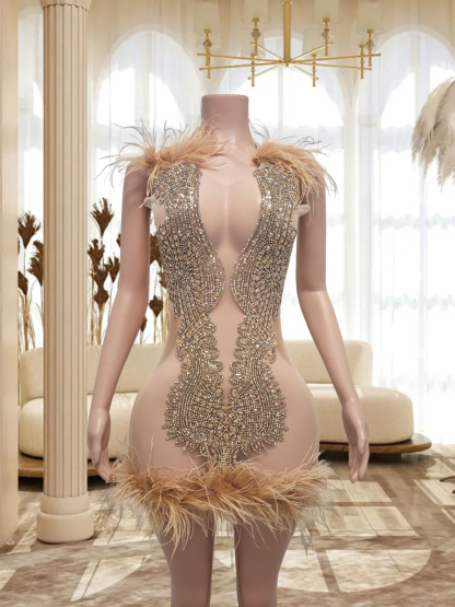 Champagne Mini Dress TH0916003