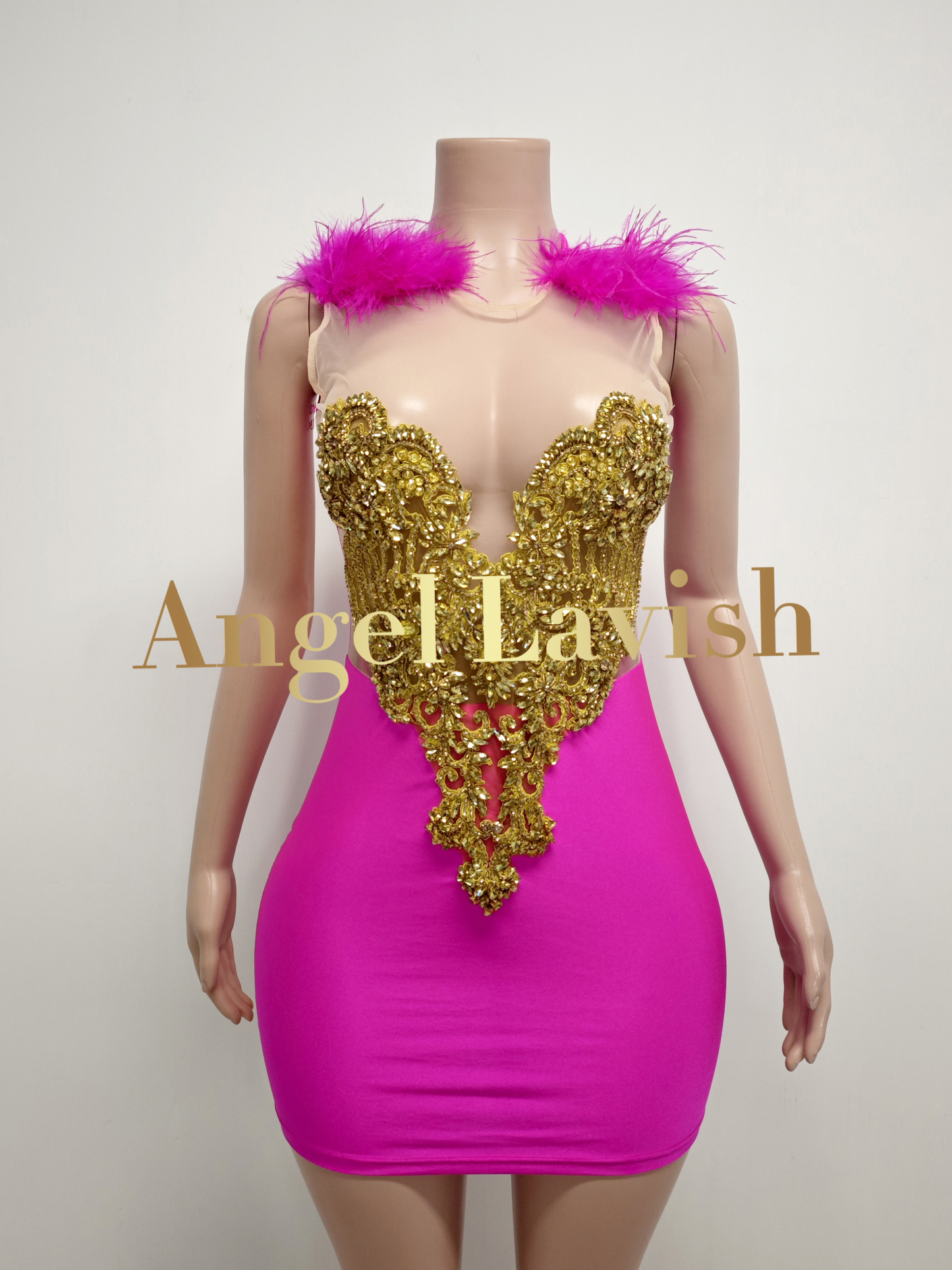 Rose Red Mini Dress TH0916017