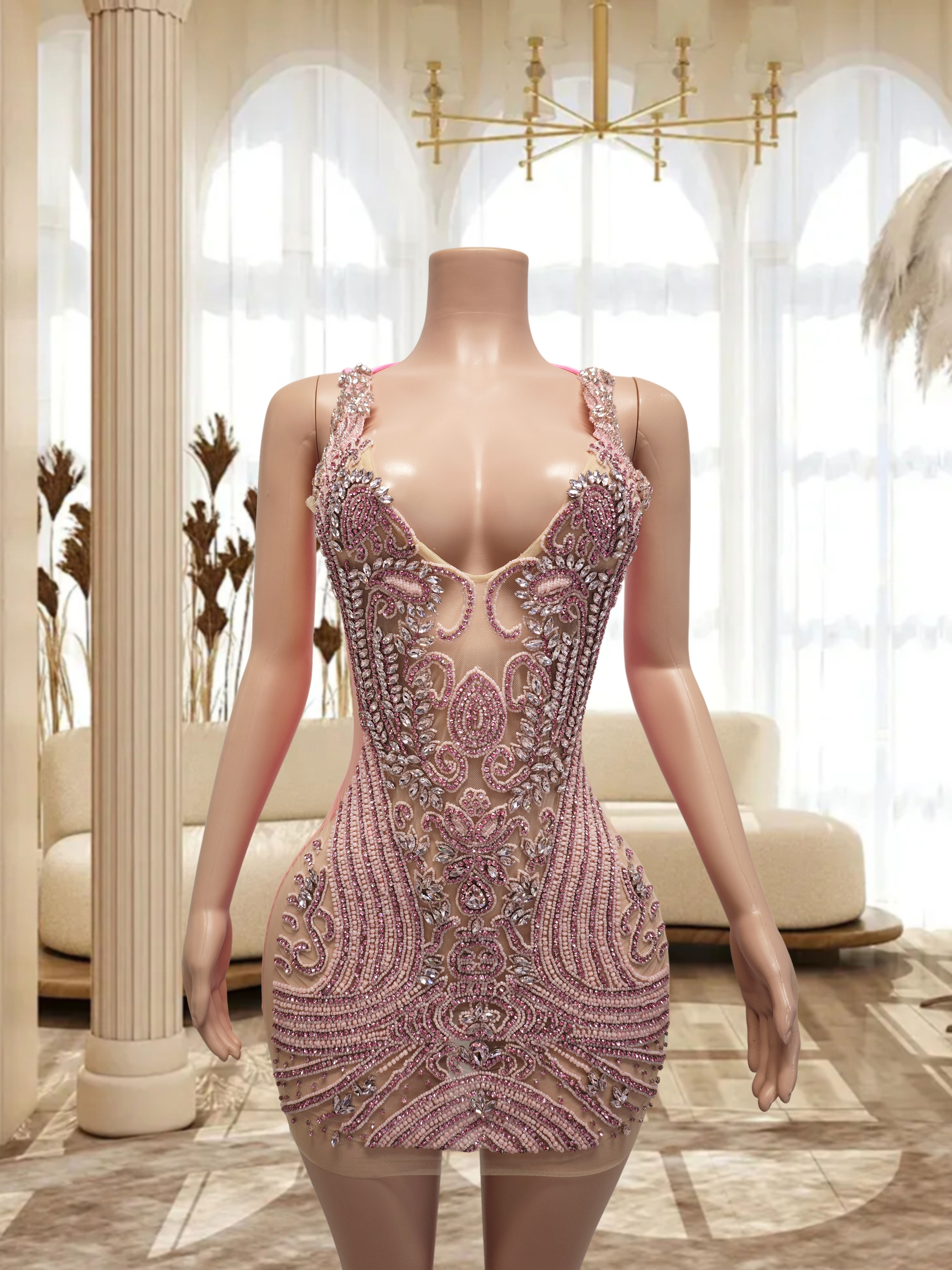 Pink Mini Dress TH0916024