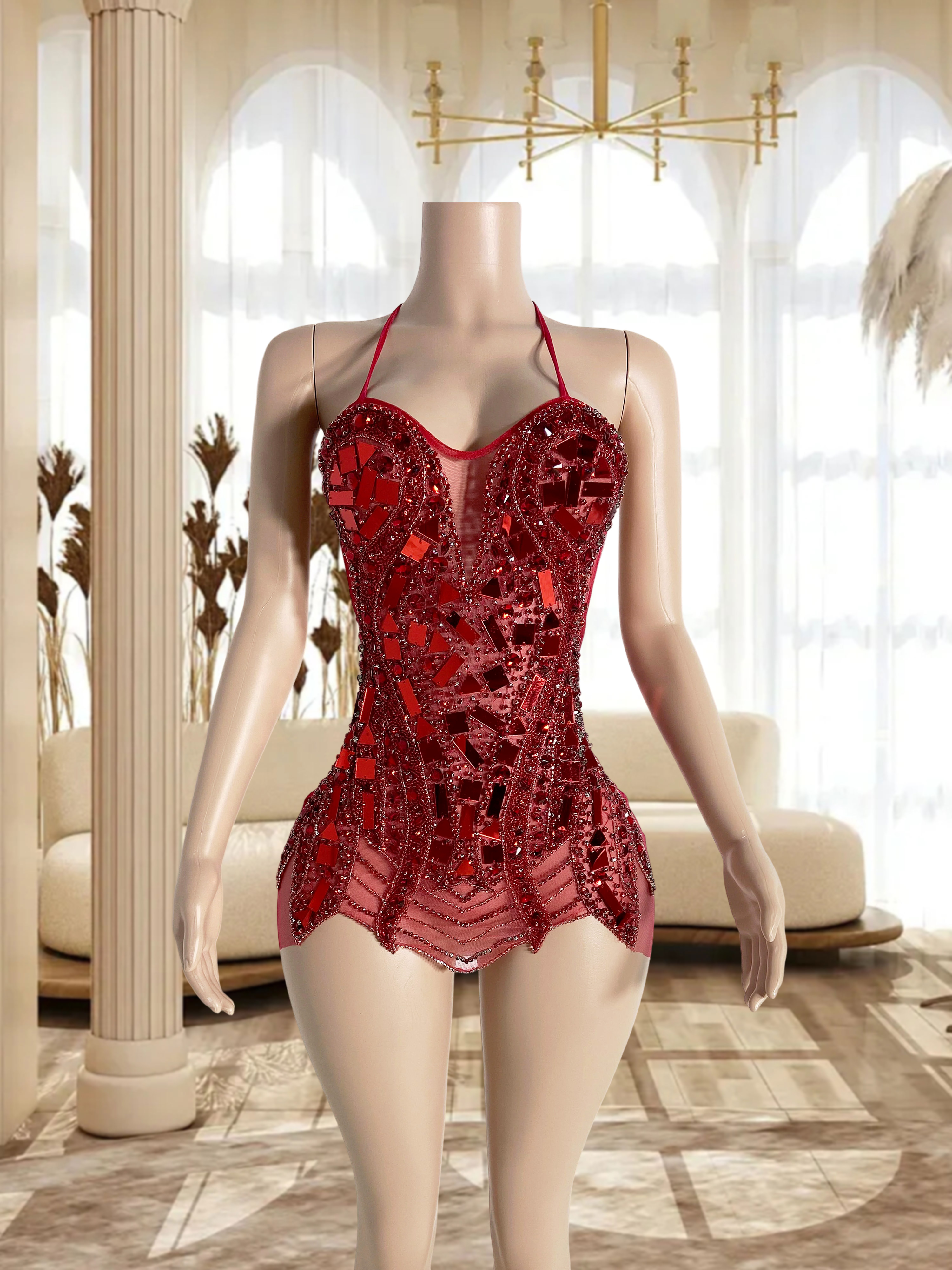 Red Carpet-Worthy Glamour Dress