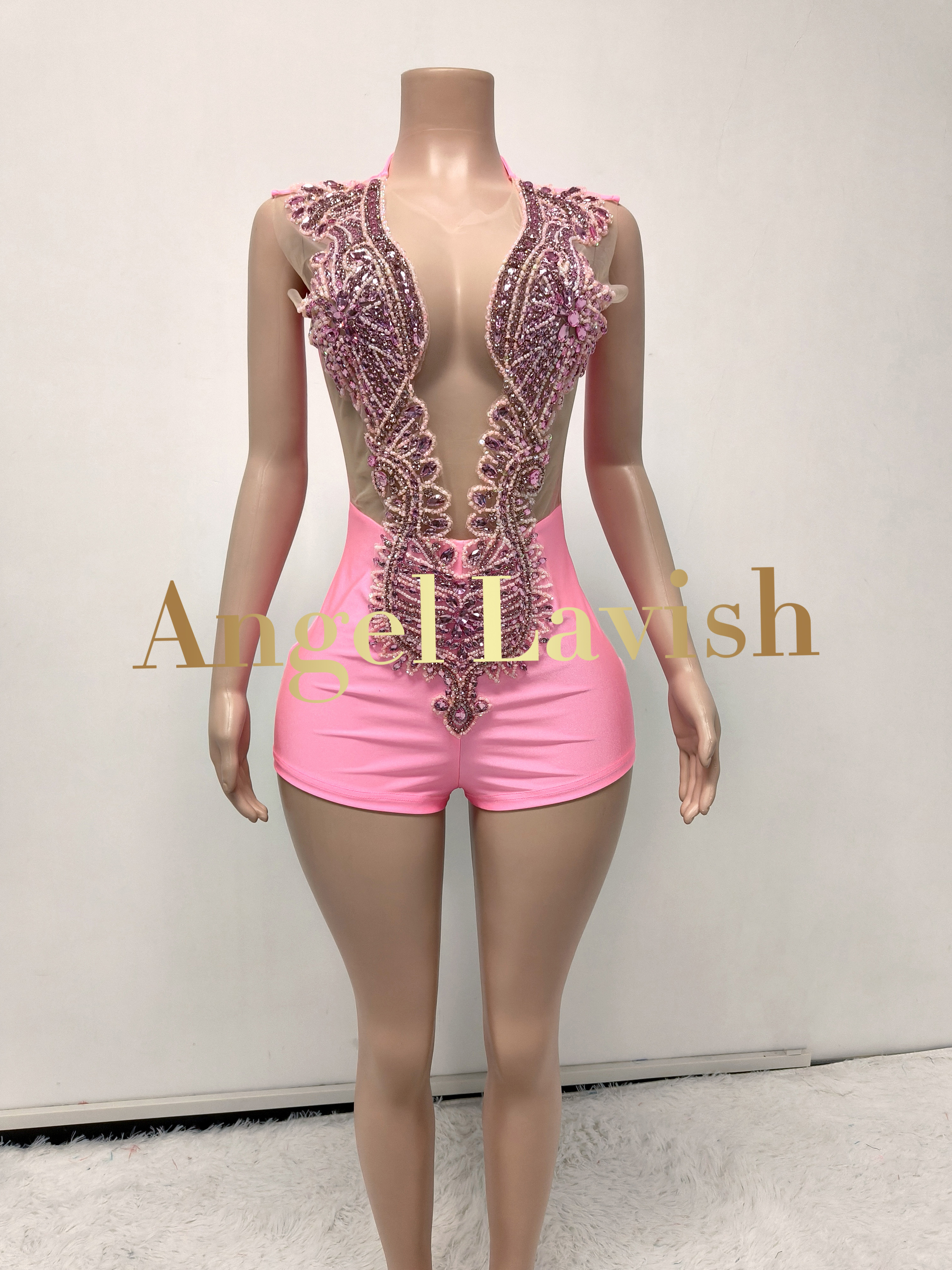 Pink Playsuit TH202212131