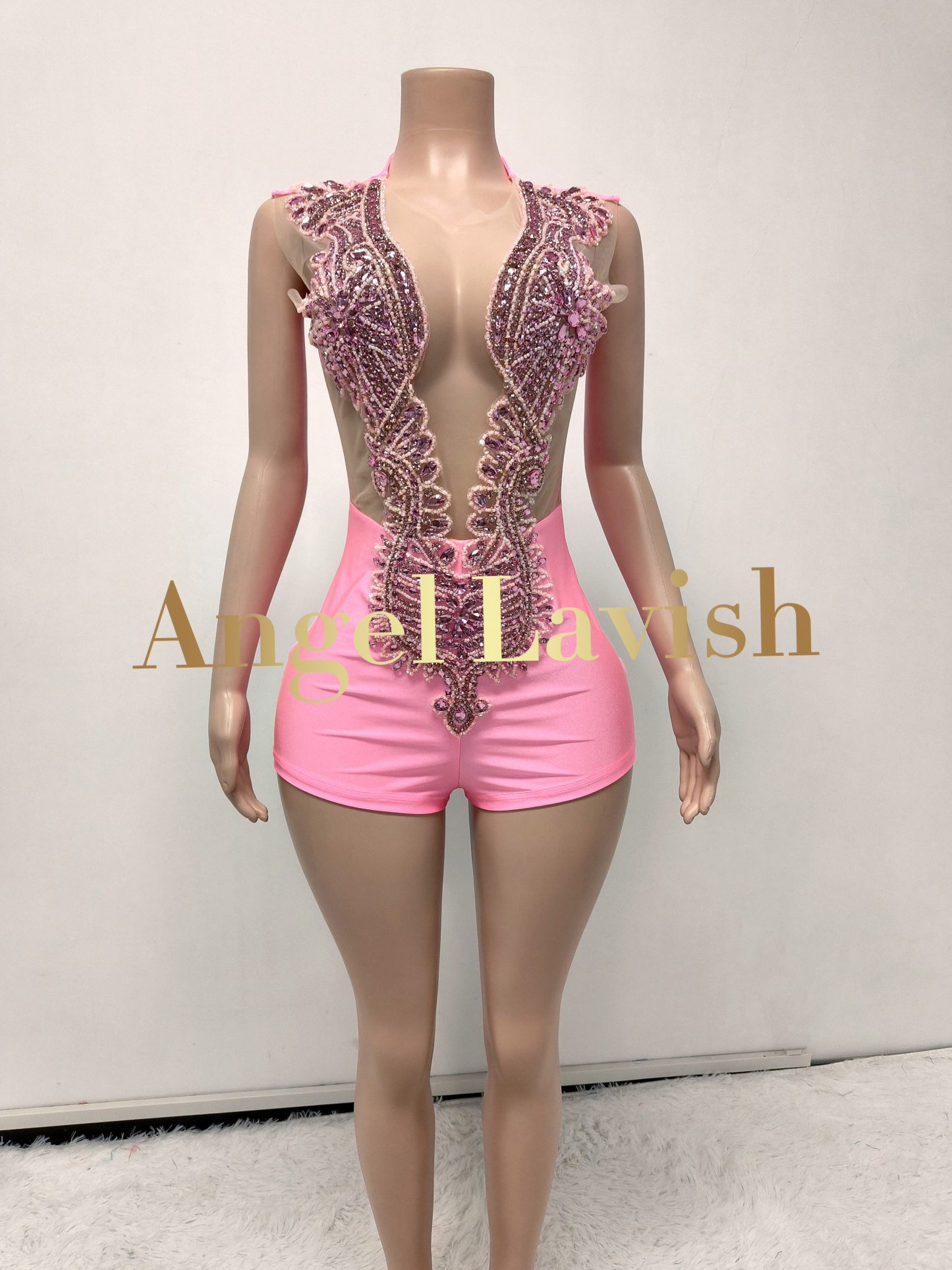 Pink Playsuit TH202212131