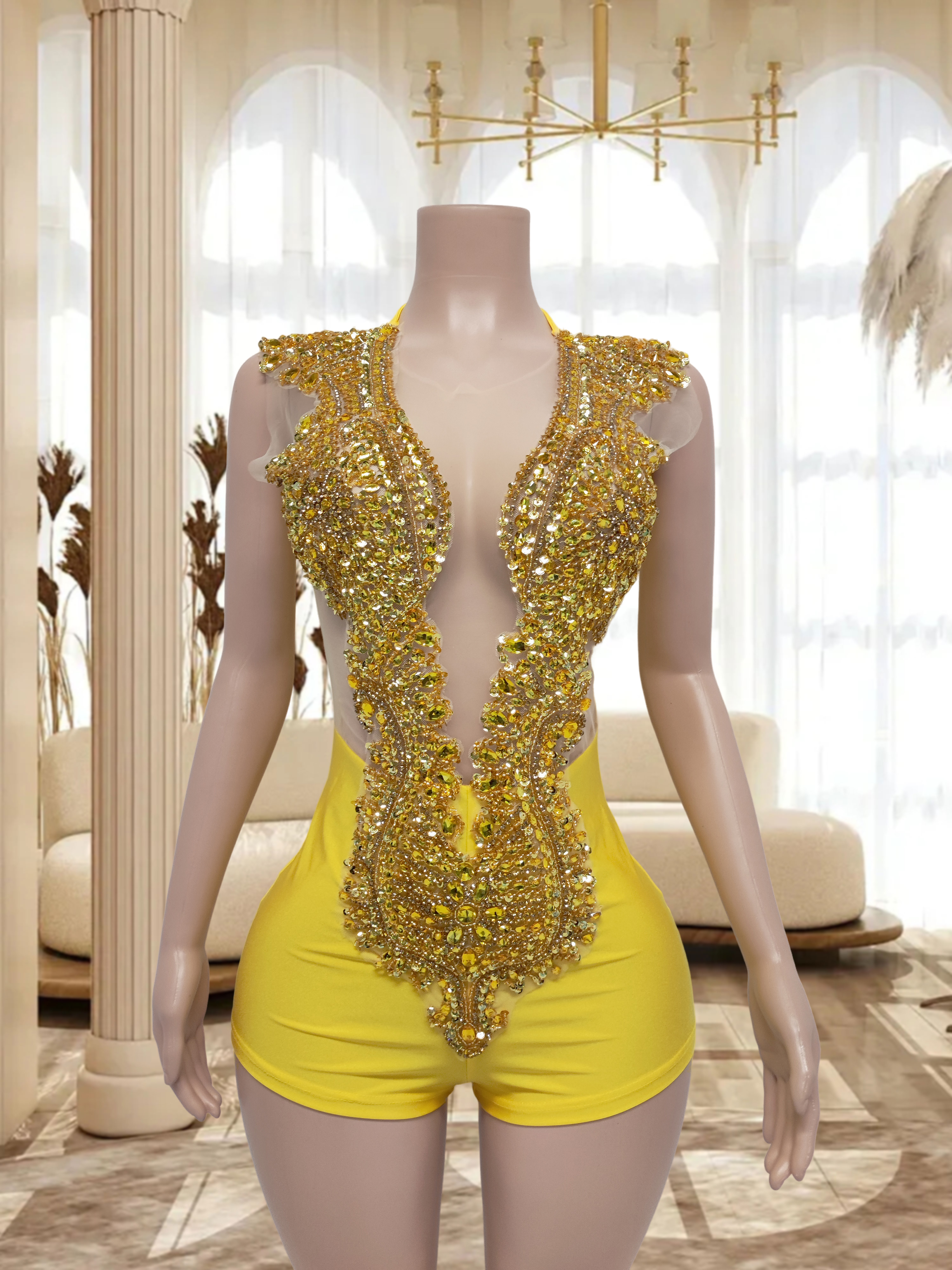Yellow Playsuit TH202212131