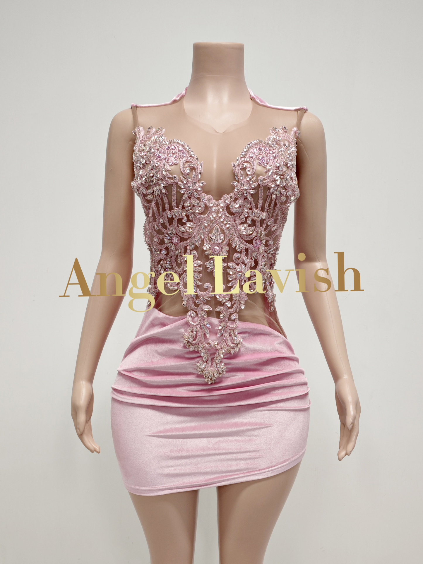 Pink Mini Dress TH22110913