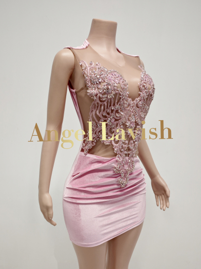 Pink Mini Dress TH22110913