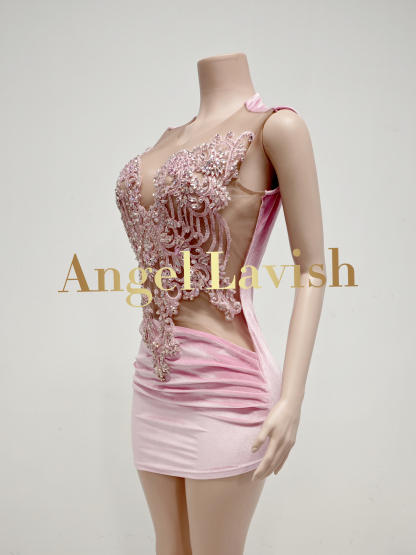 Pink Mini Dress TH22110913