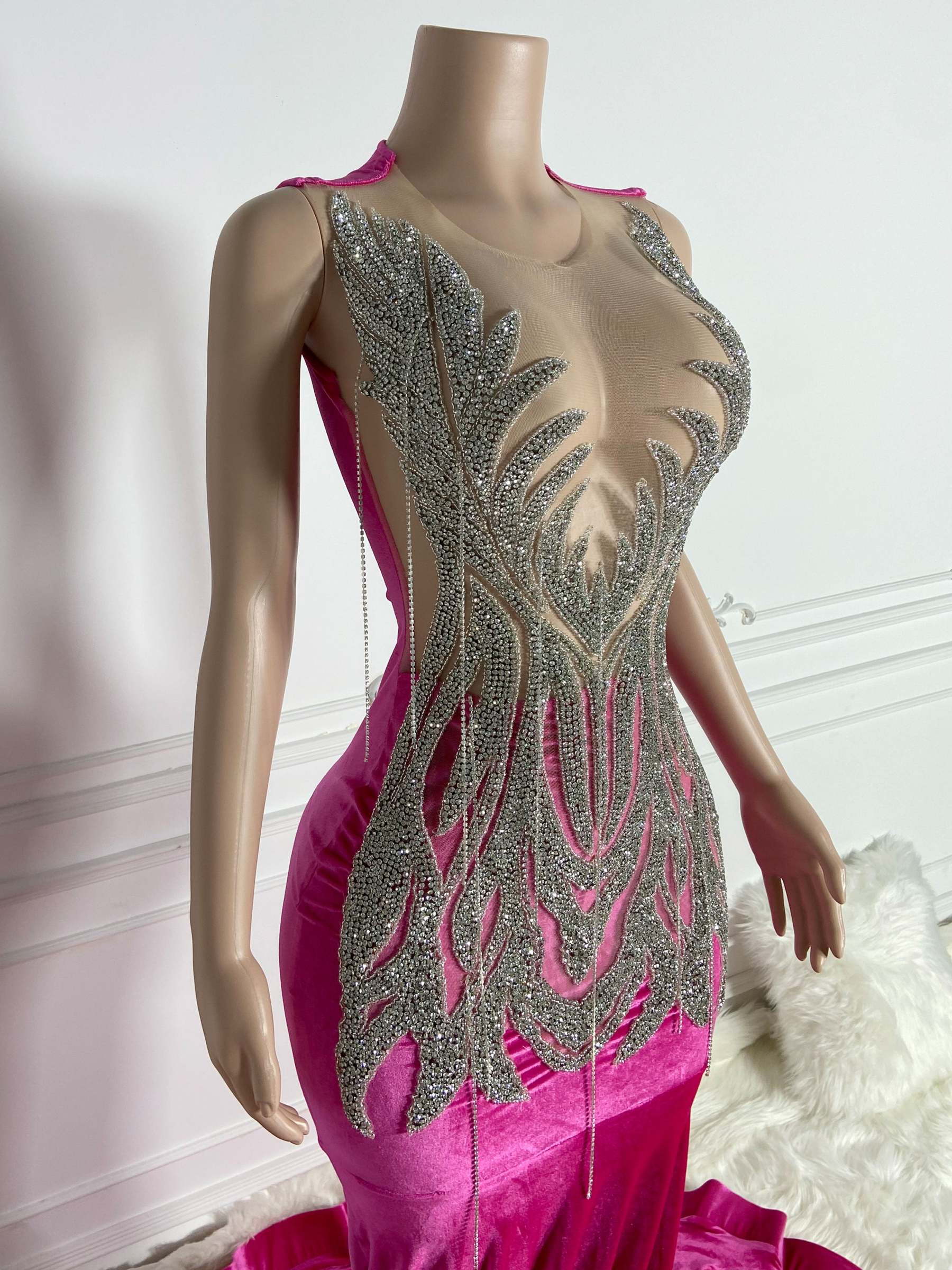 Silver Velvet Gown