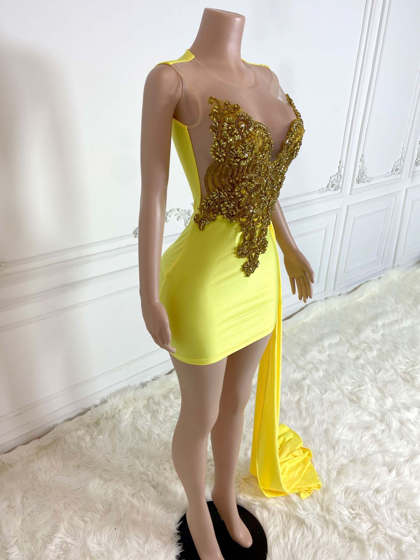 Radiant Gold Sparkle Dress Magic