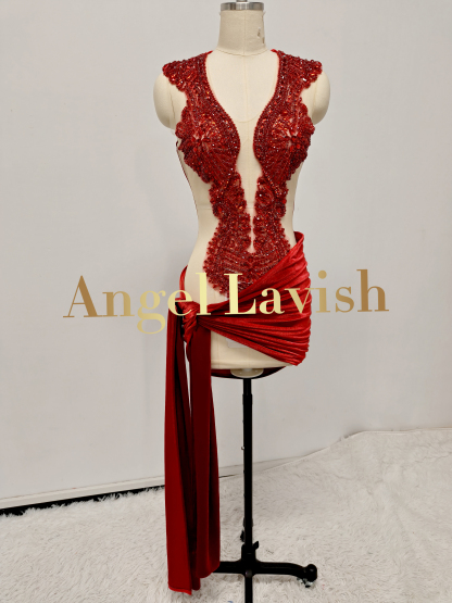 Red Mini Dress TH23030301