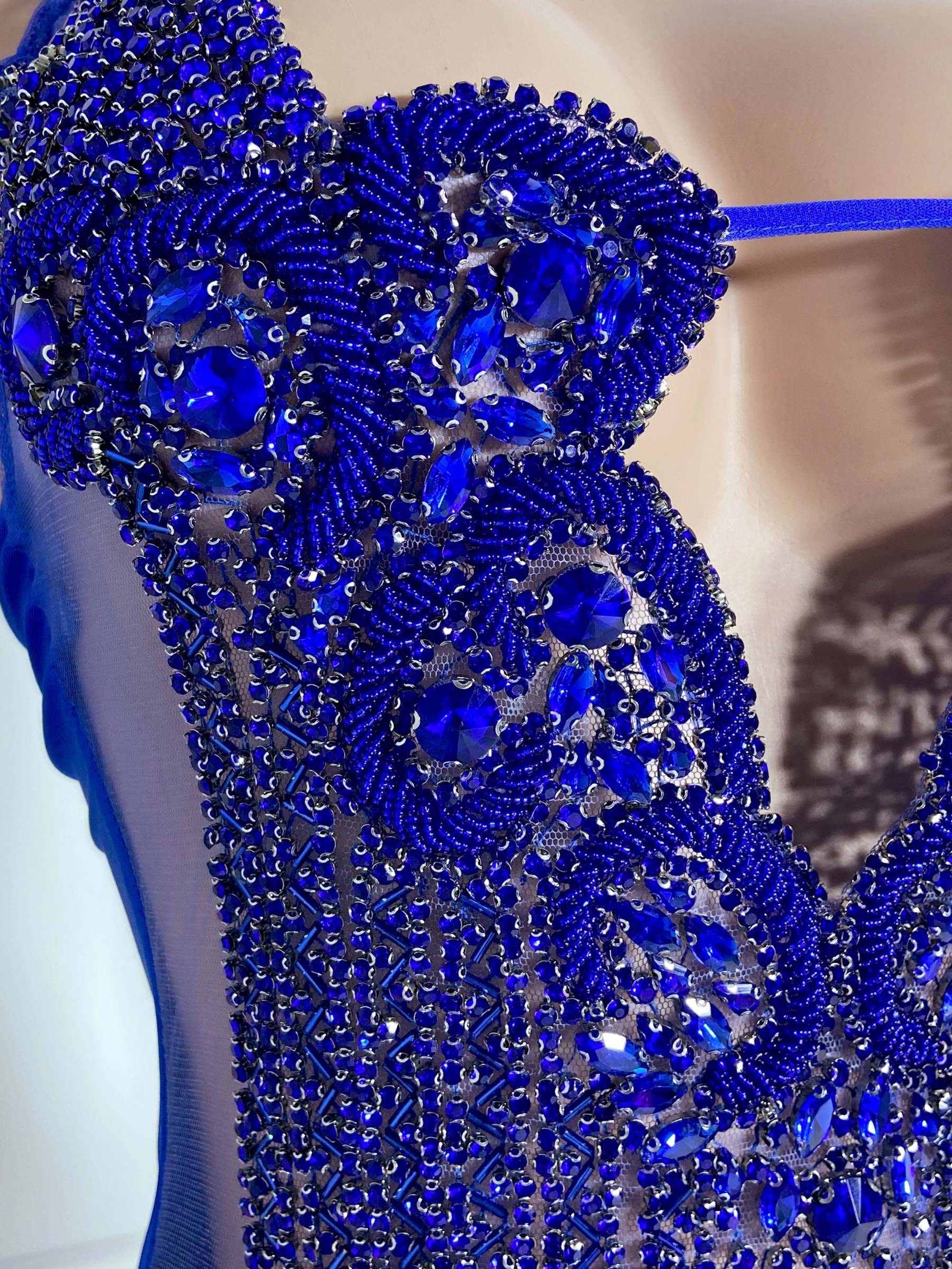 Blue Seam Drill Dress