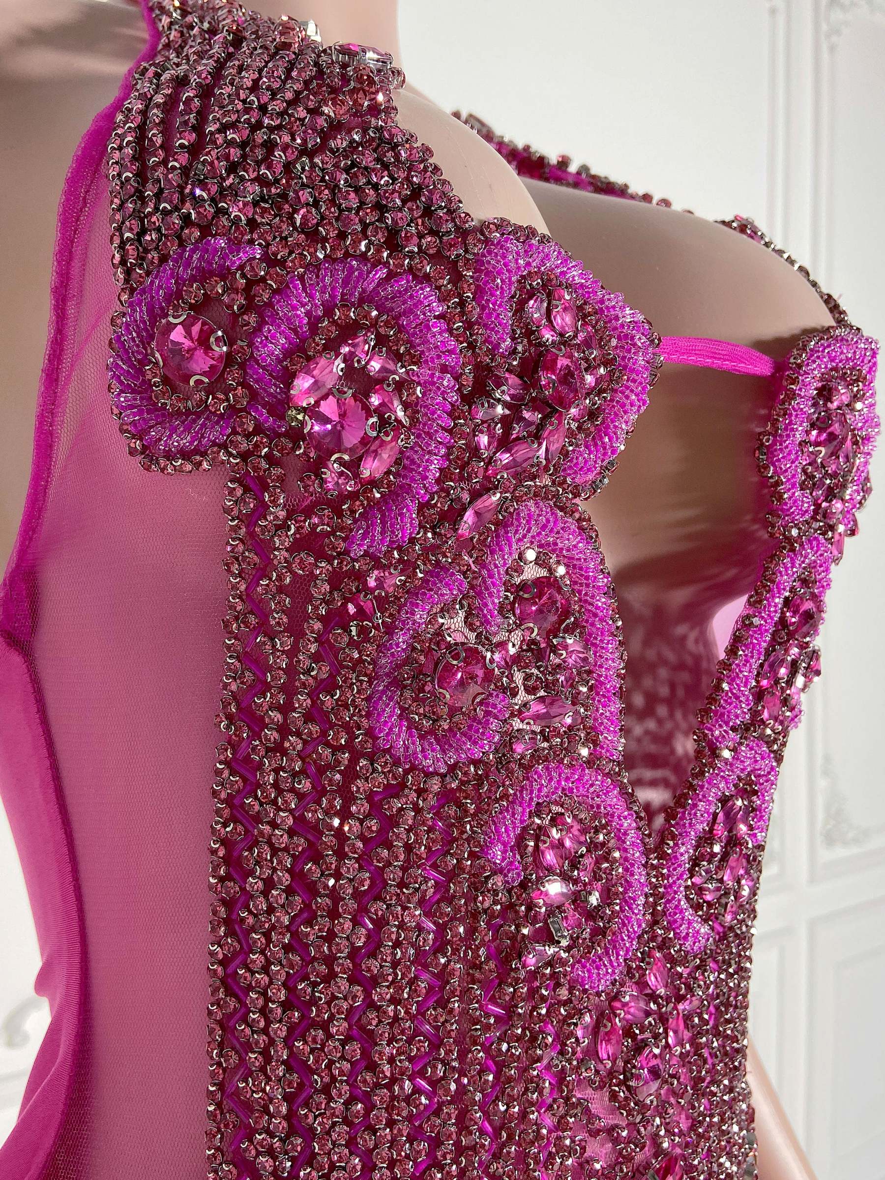 Rose-Red Alluring Dress