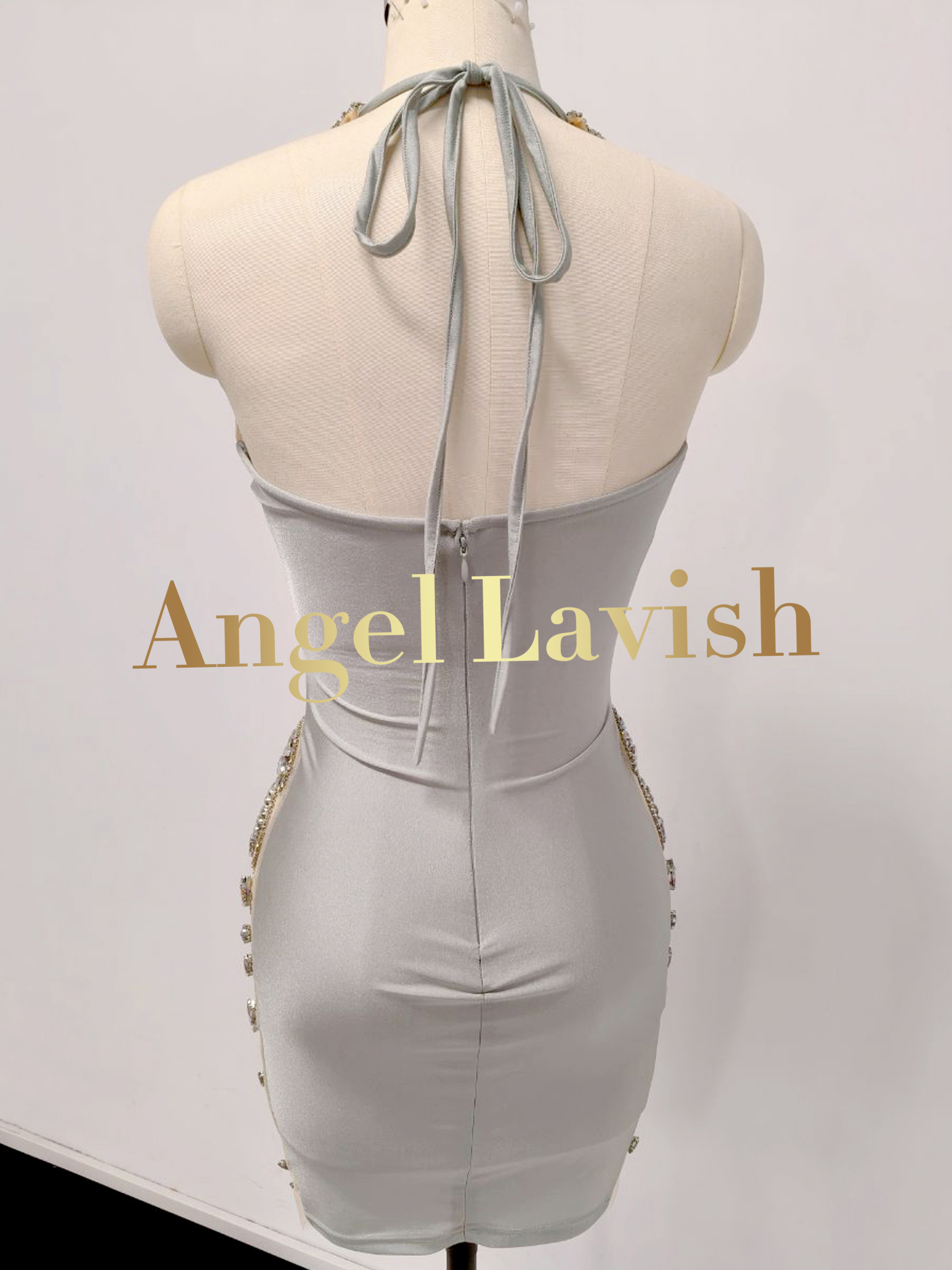 Silver Mini Dress TH23030305