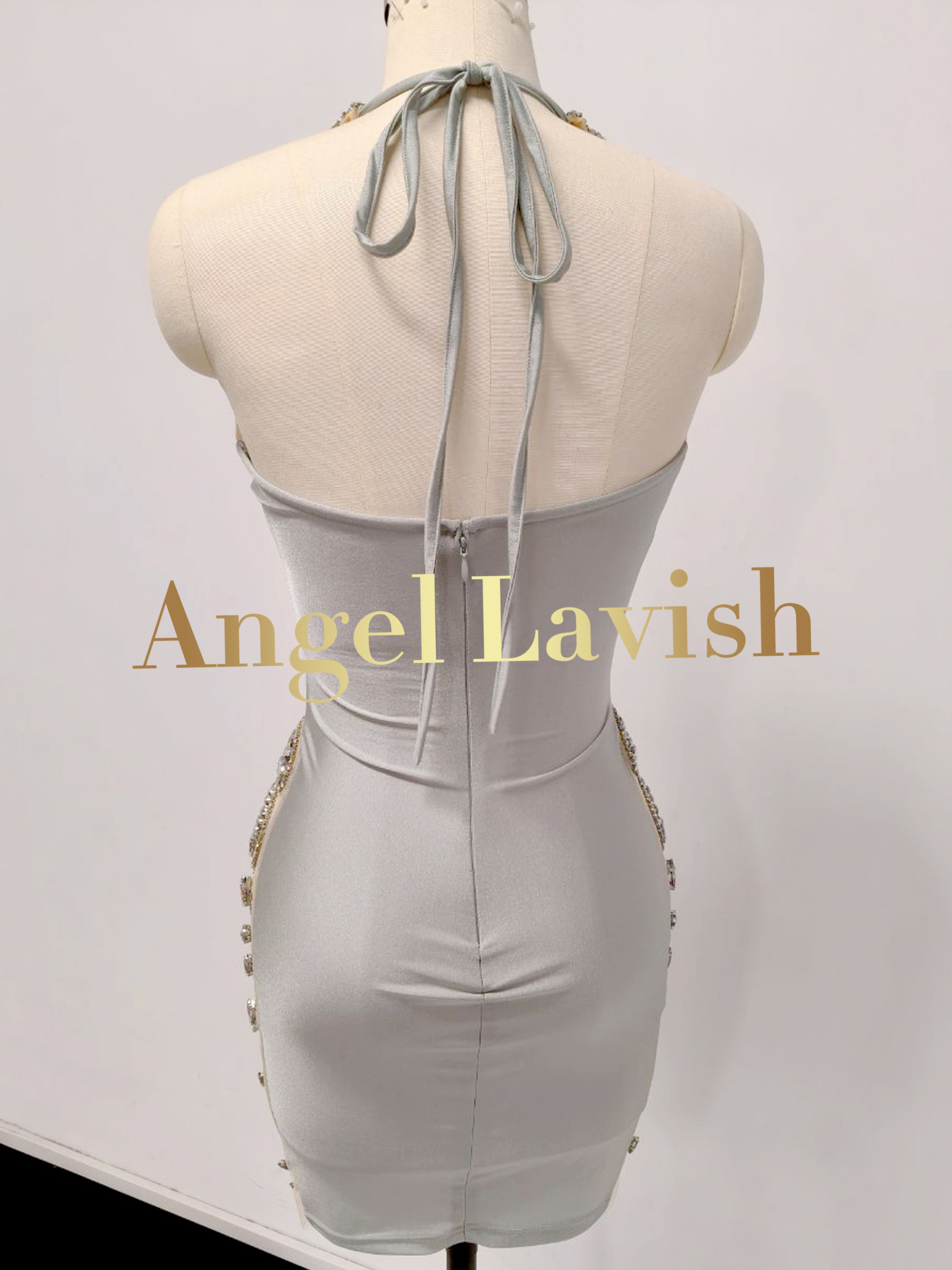 Silver Mini Dress TH23030305