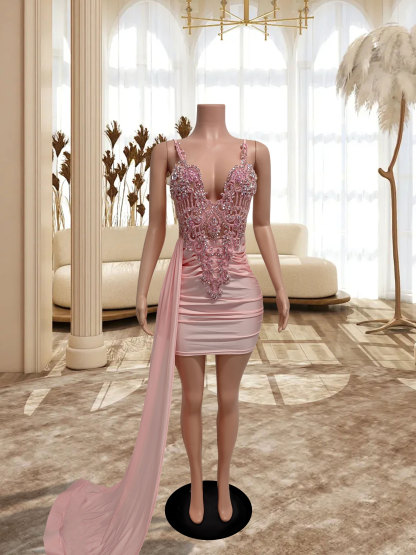 Pink Mini Dress TH23042002