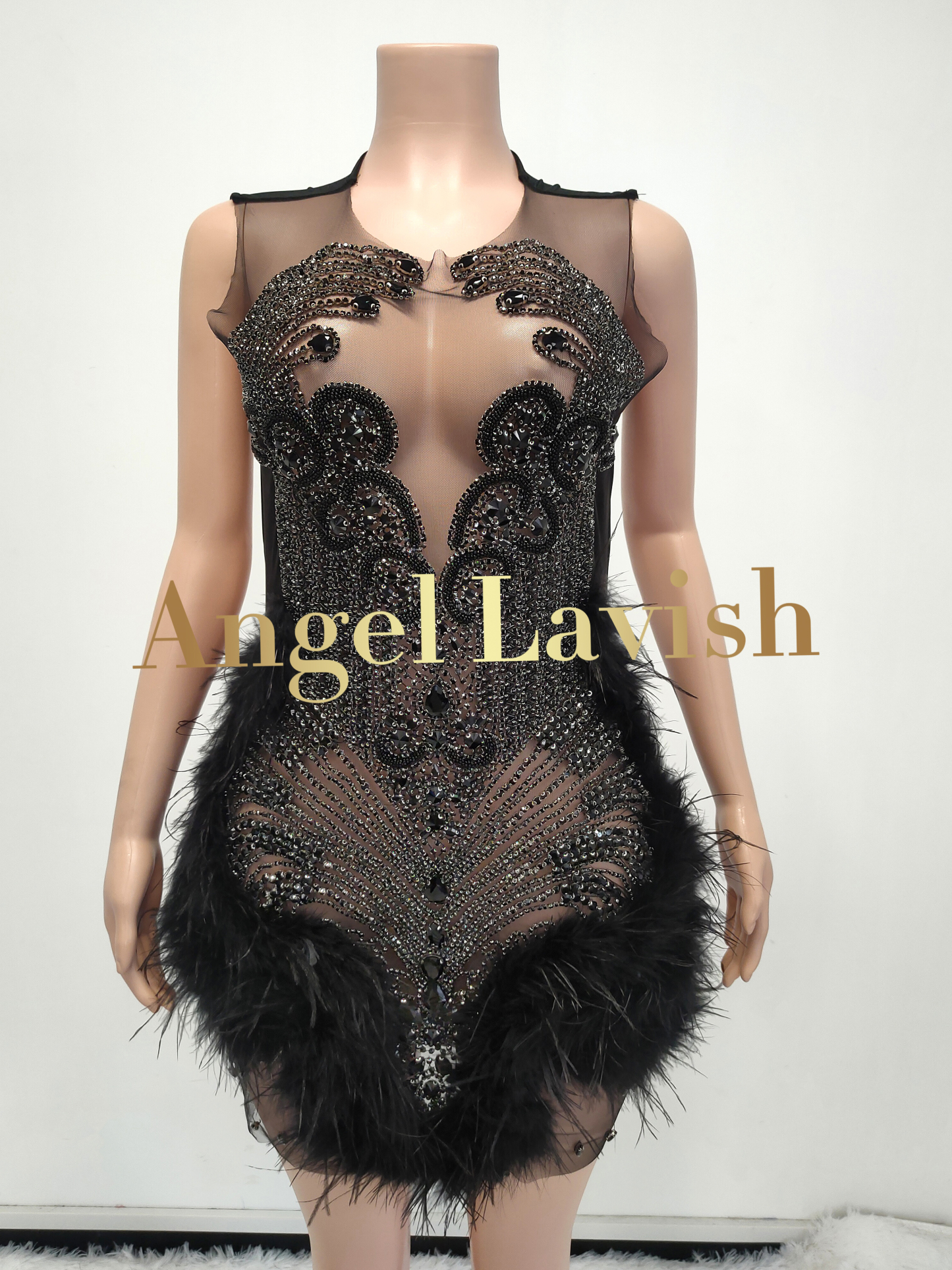 Black Mini Dress TH23042501