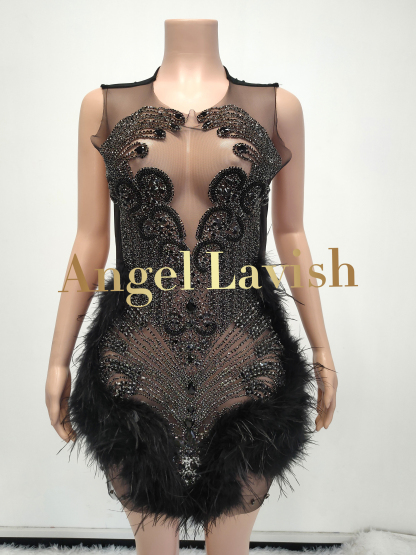 Black Mini Dress TH23042501