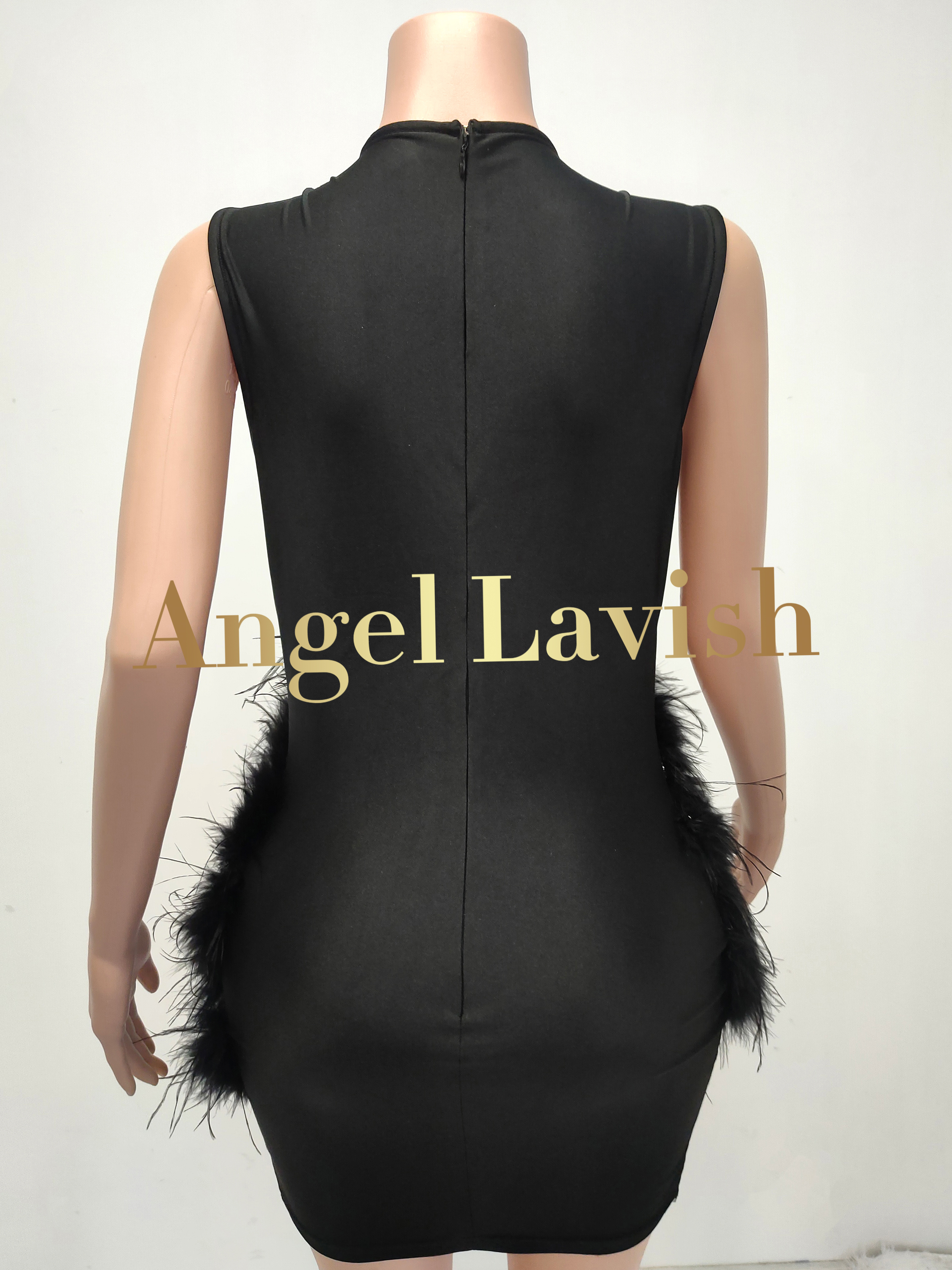 Black Mini Dress TH23042501