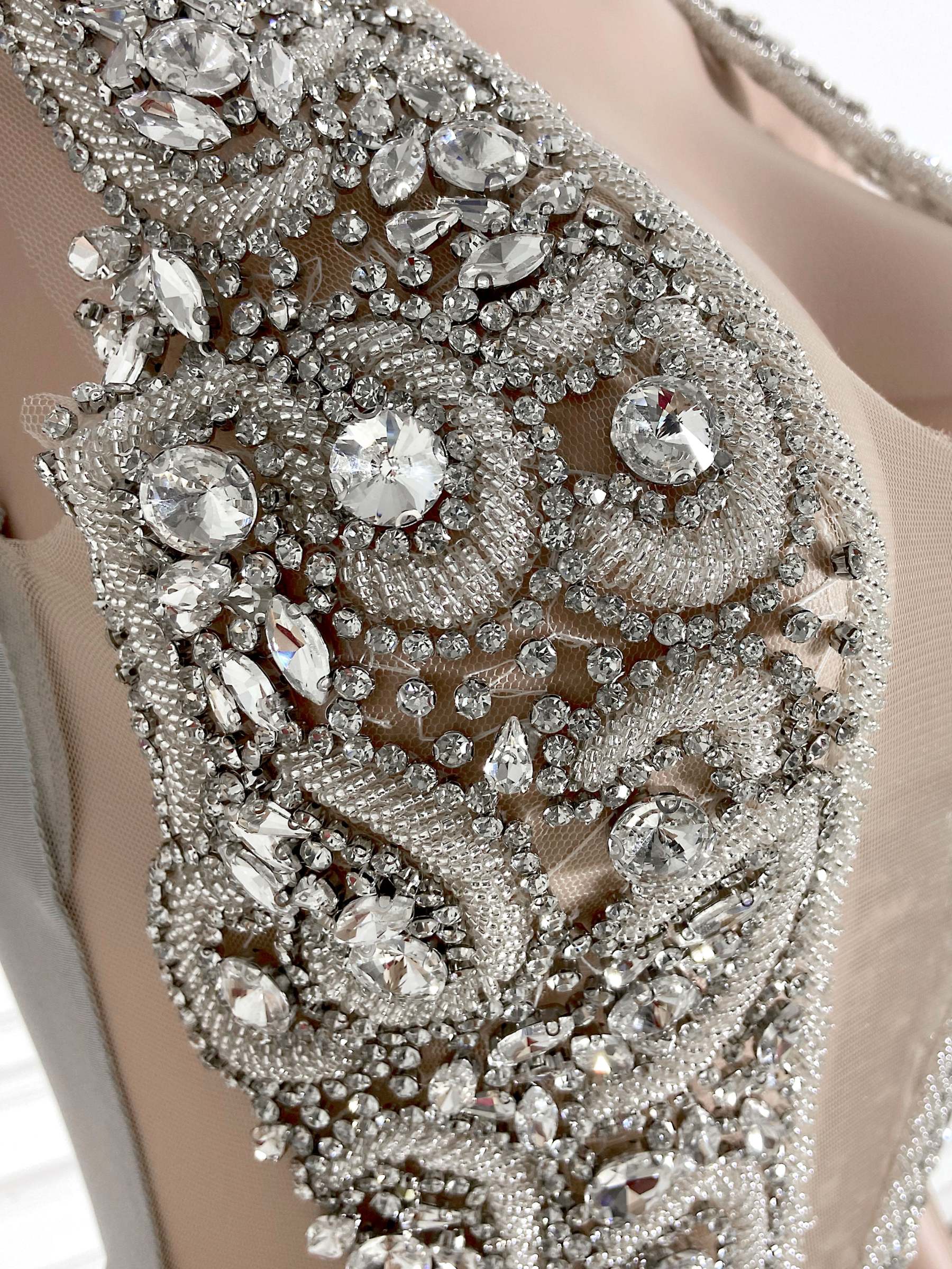 Silver V-Neck Sheer Allure