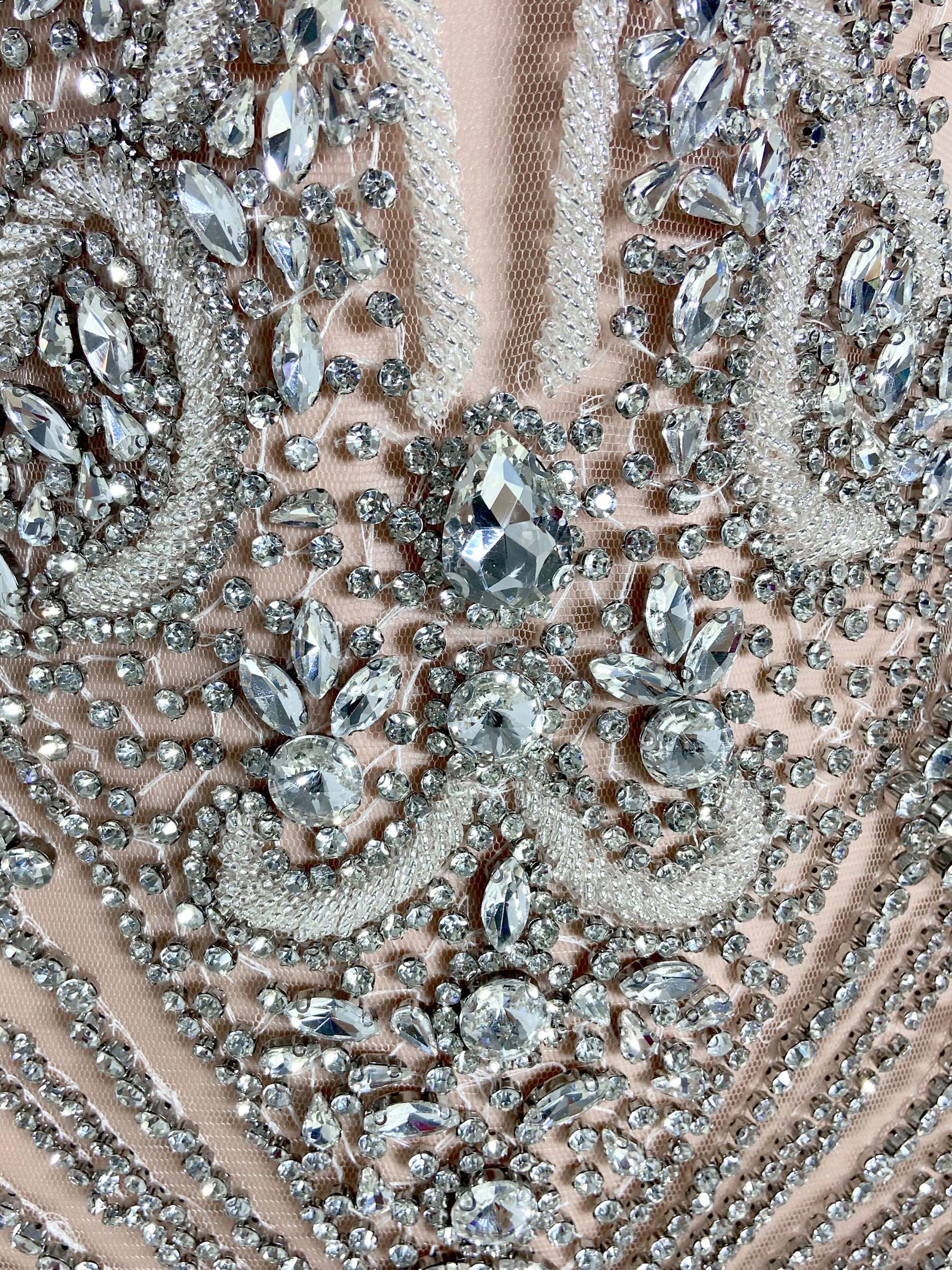 Silver V-Neck Sheer Allure