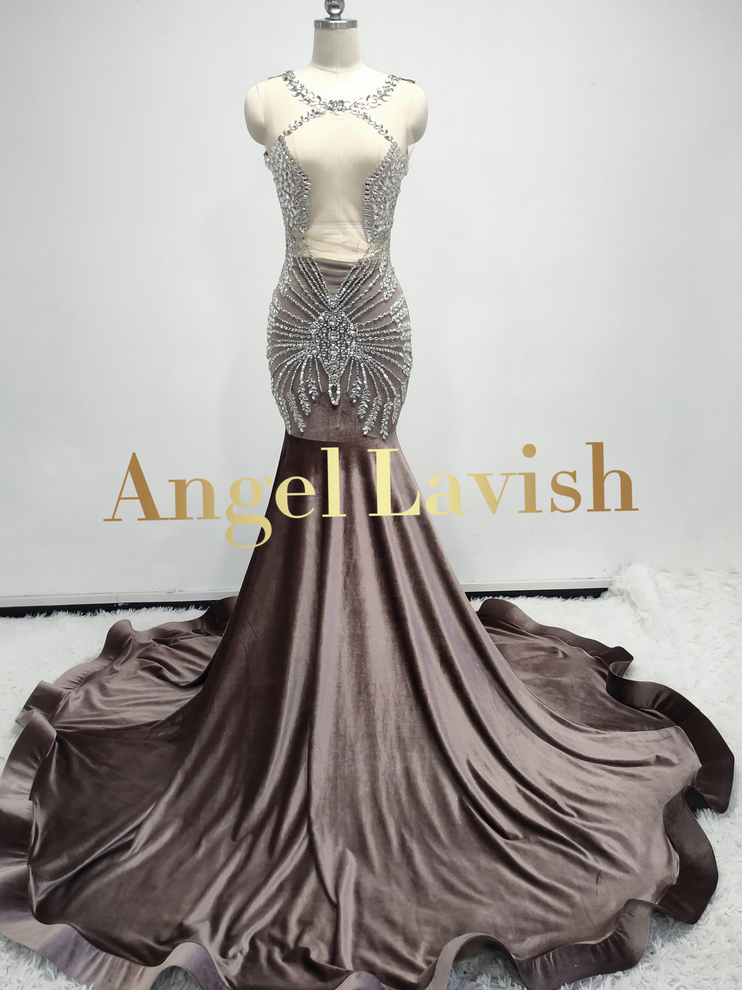 Light Coffee Gowns TH23053009