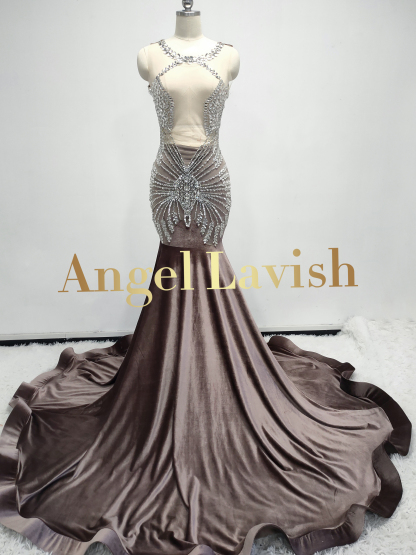 Light Coffee Gowns TH23053009